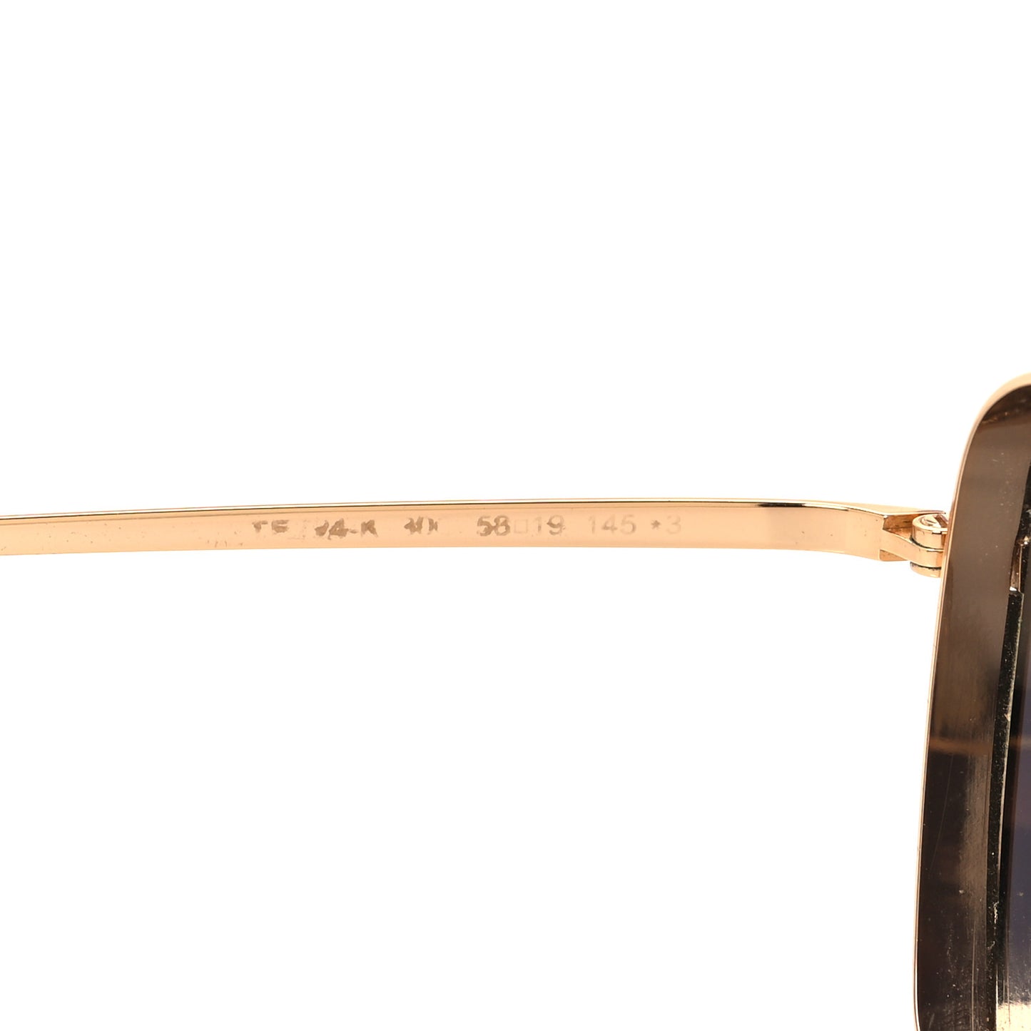 Metal Pilot Sunglasses FT0724 Gold