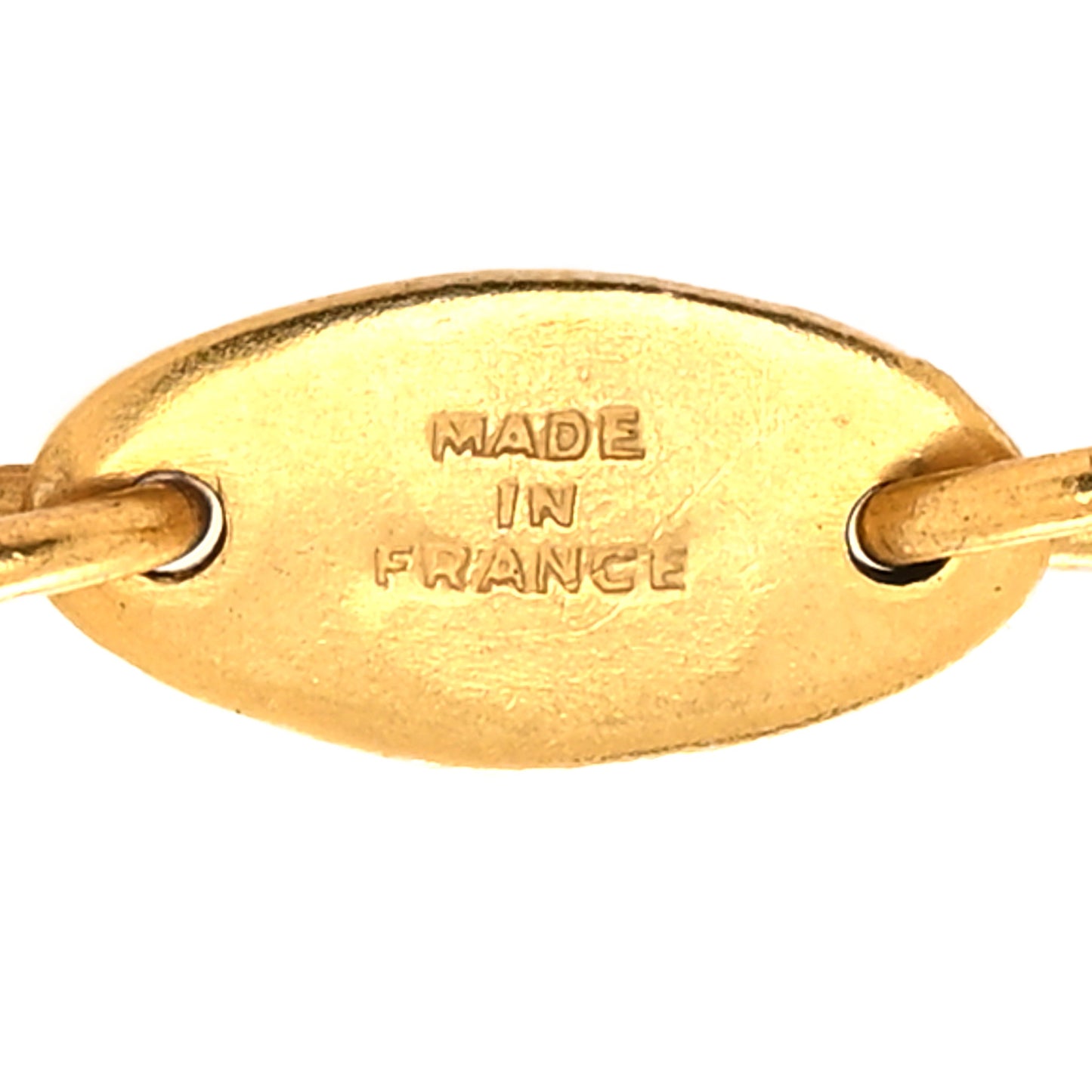 Gripoix Poured Glass Chain Belt Gold