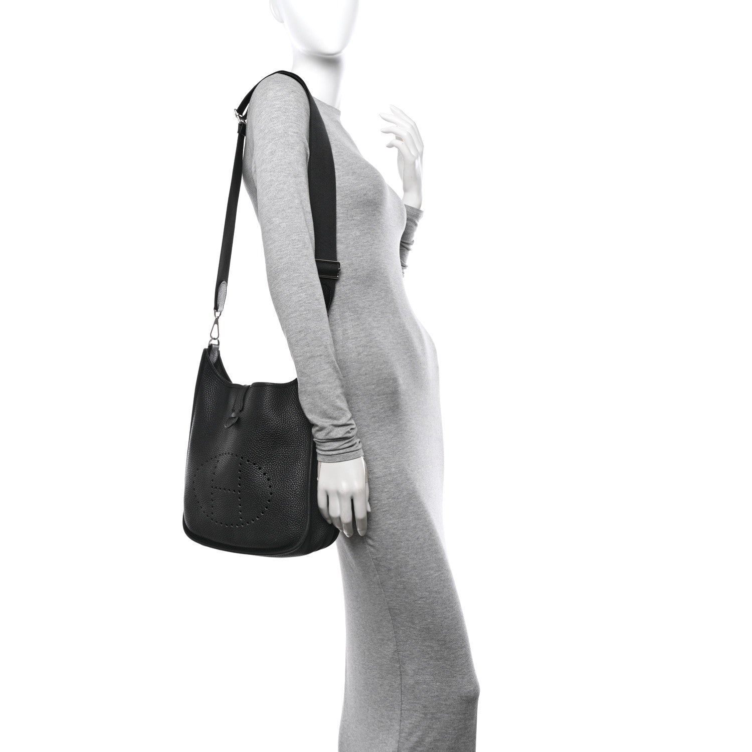 Hermes Taurillon Clemence Evelyne III PM Graphite 2 of 12
