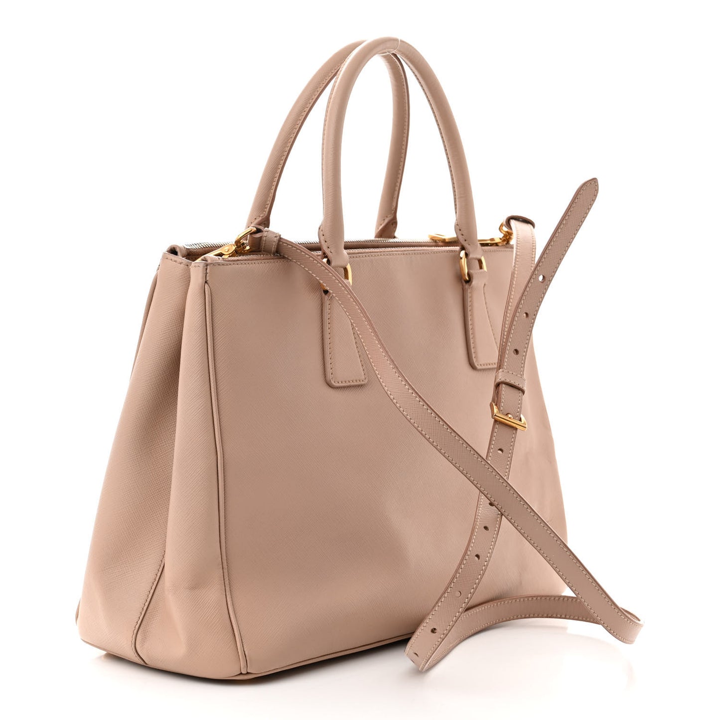 Saffiano Medium Galleria Double Zip Tote Cammeo