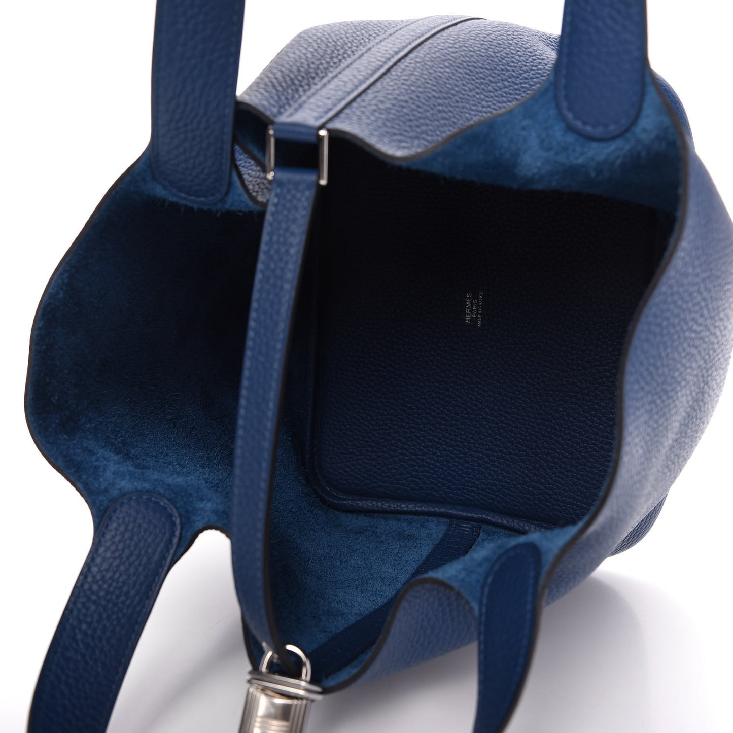Taurillon Clemence Picotin Lock 22 MM Deep Bleu