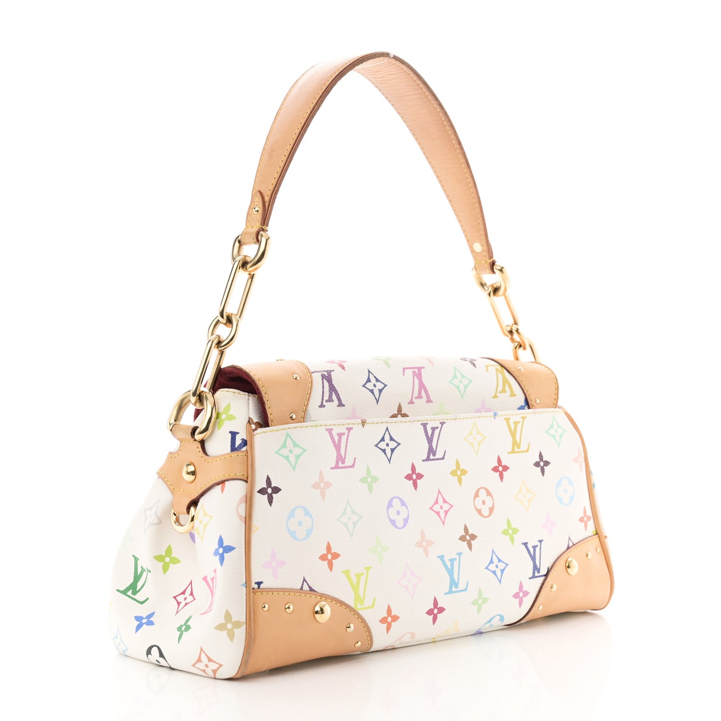 Monogram Multicolor Beverly MM White