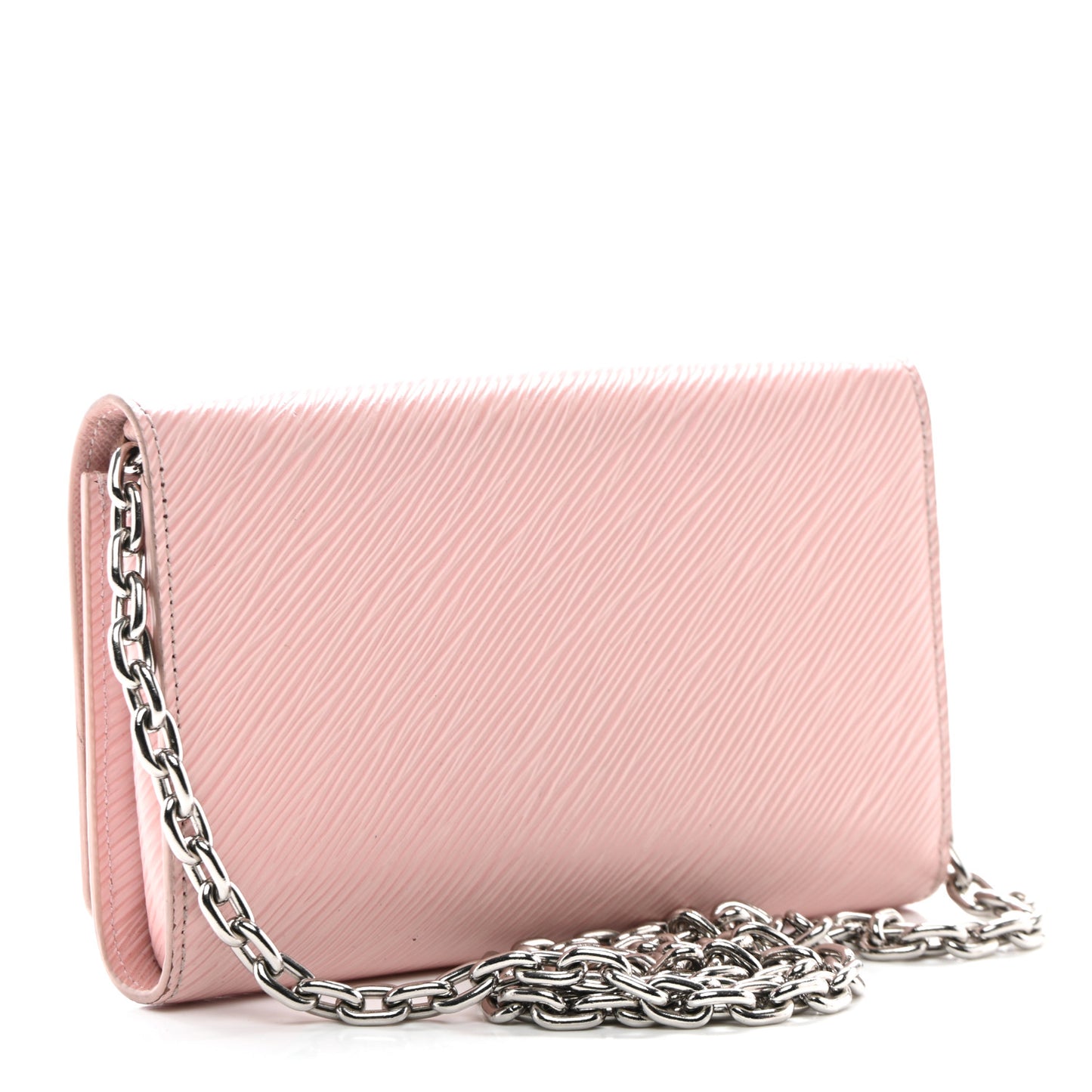 Epi Twist Chain Wallet Rose Ballerine