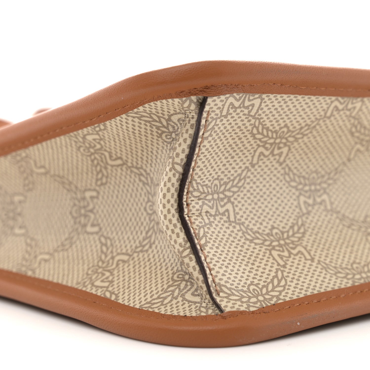 MCM Lauretos Nappa Small Himmel Crossbody Oatmeal 11 of 12