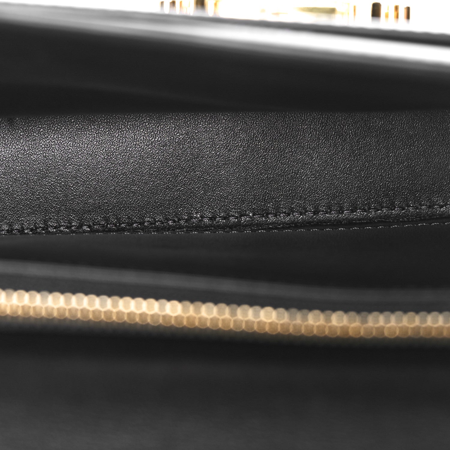 Celine Shiny Calfskin Triomphe Chain Bag Black 5 of 9