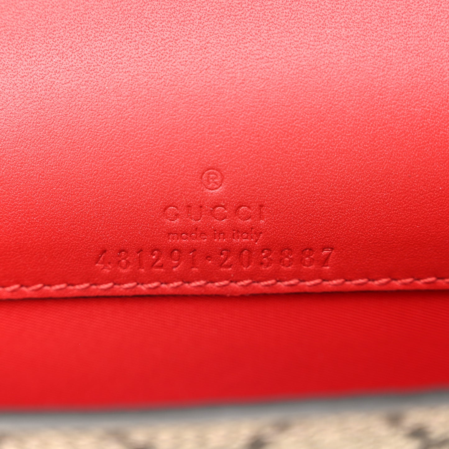GG Supreme Monogram Mini Cherry Chain Bag