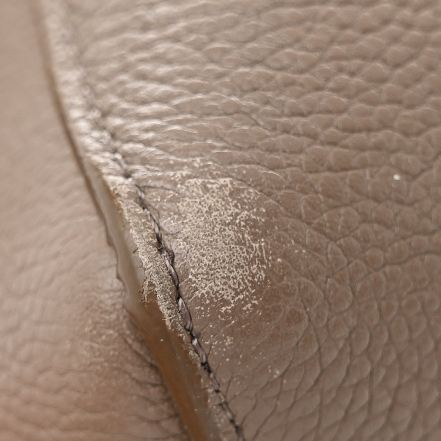 Soft Grained Calfskin Sangle Bucket Bag Taupe
