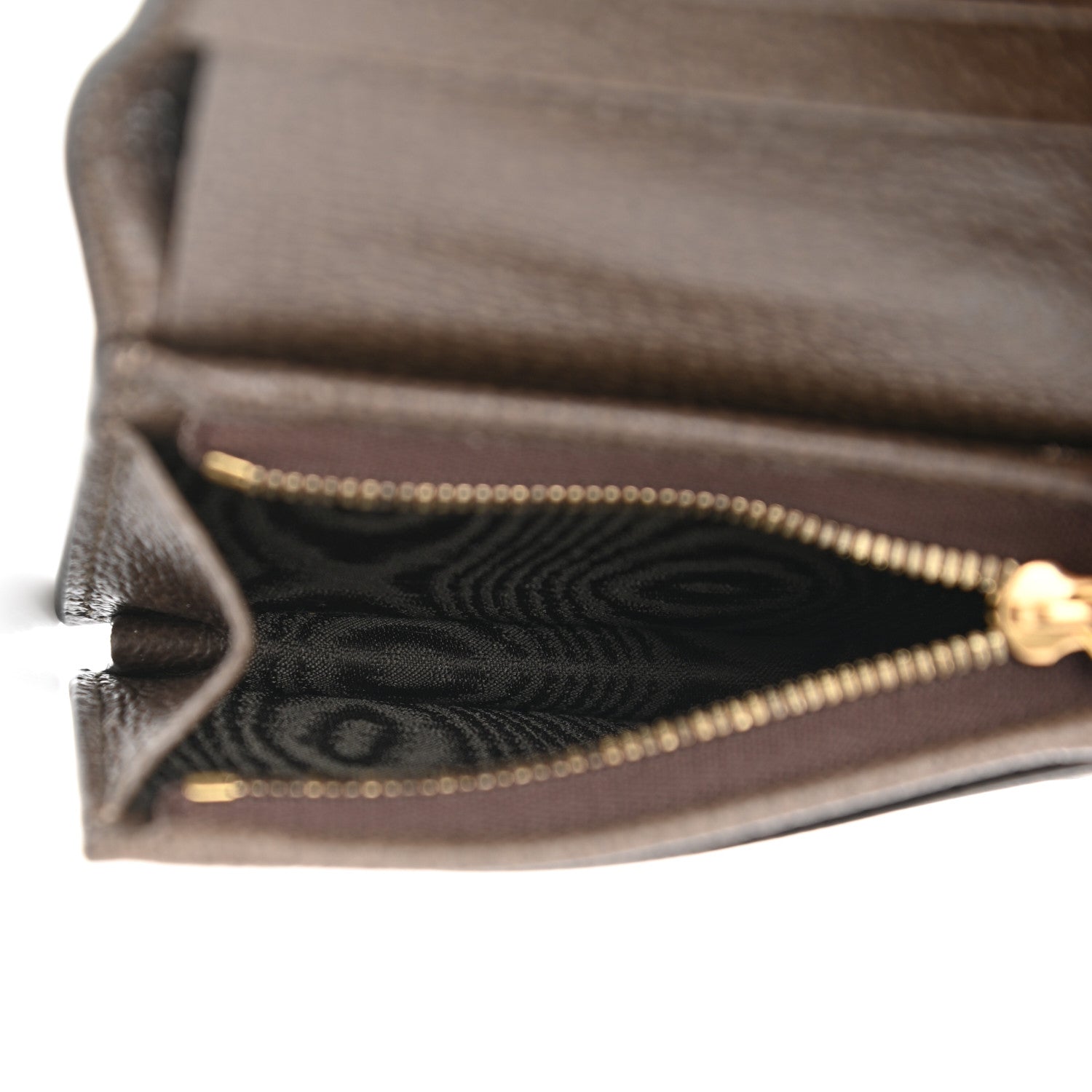Gucci X BALENCIAGA BB Supreme Monogram Textured Dollar Calfskin Web Ophidia Card Case Wallet Beige Ebony New Acero 5 of 9