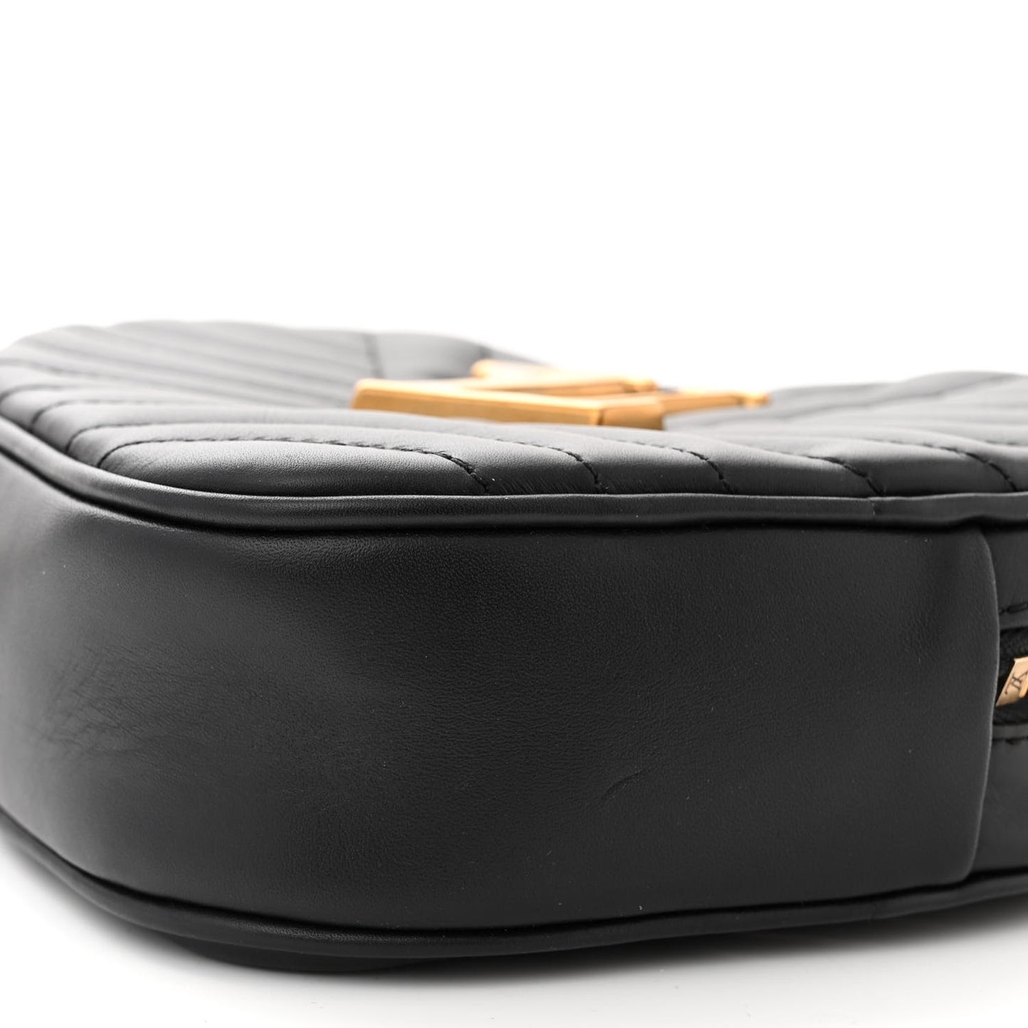 Calfskin New Wave Heart Bag Black