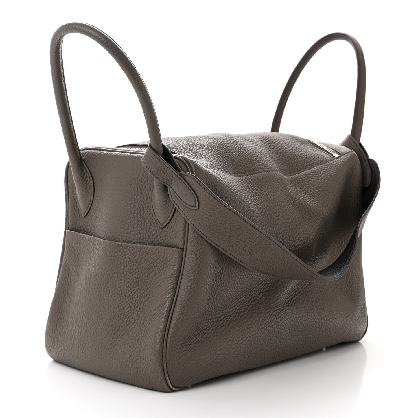 Taurillon Clemence Verso Lindy 34 Etain Bleu Indigo