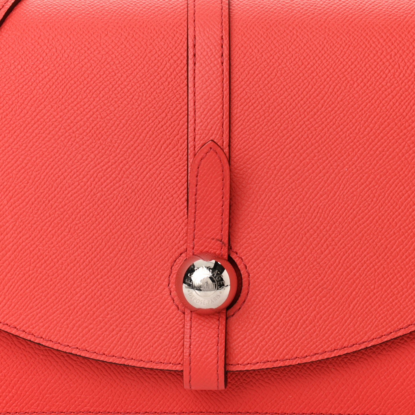 Carat Calfskin Madeleine Bag Coral Zinc