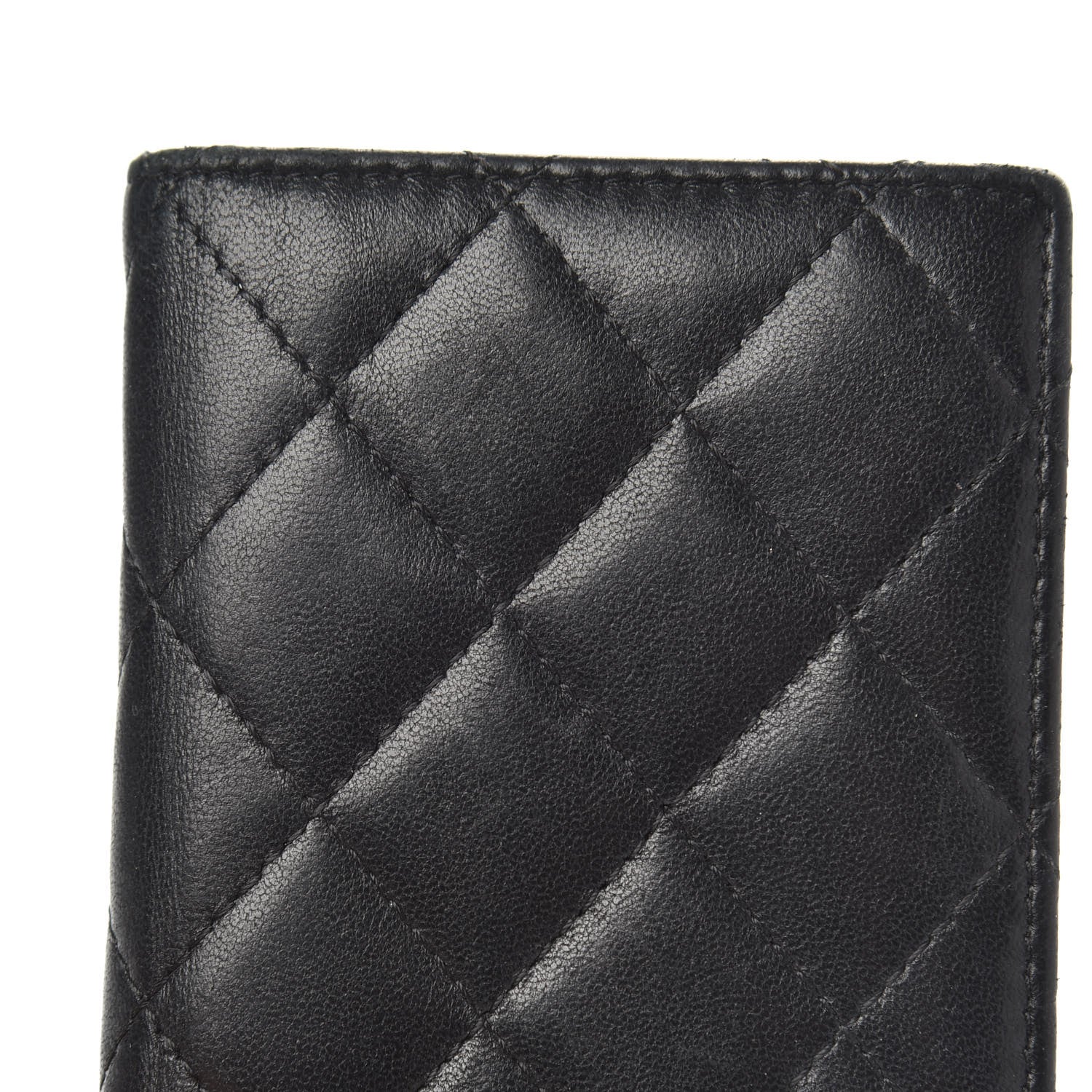 Chanel Lambskin Quilted Card Holder Wallet Black 9 of 12