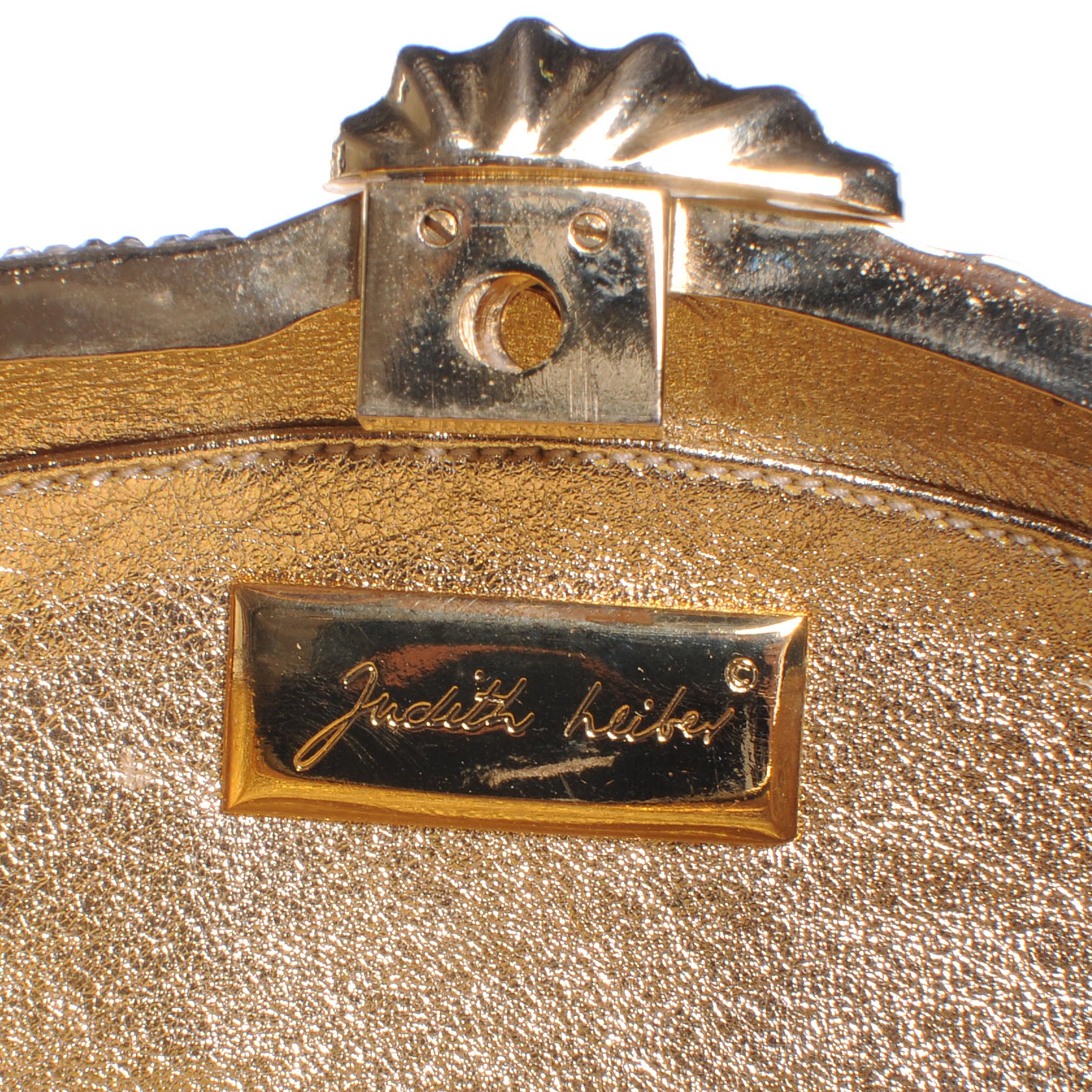 Judith Leiber Crystal Koi Fish Minaudiere Clutch Gold 6 of 6