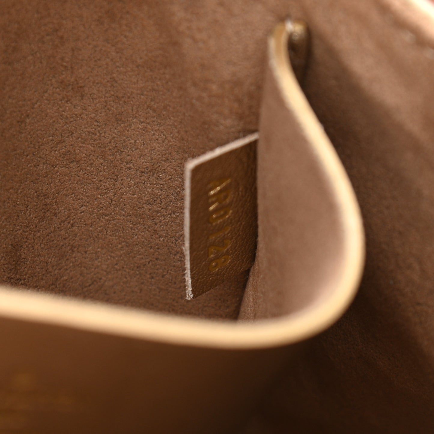 Metallic Calfskin Love Note Gold Bronze