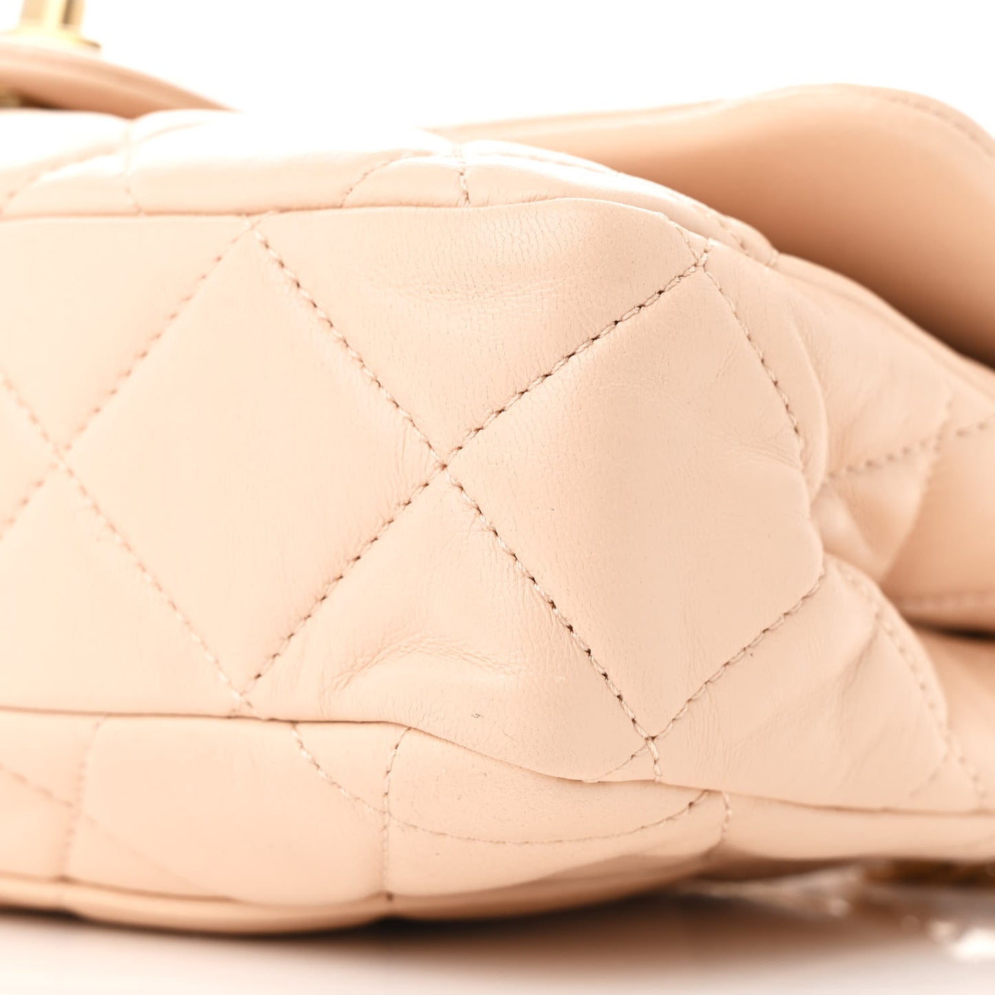 Lambskin Quilted Medium Fancy Jewel Flap Pink