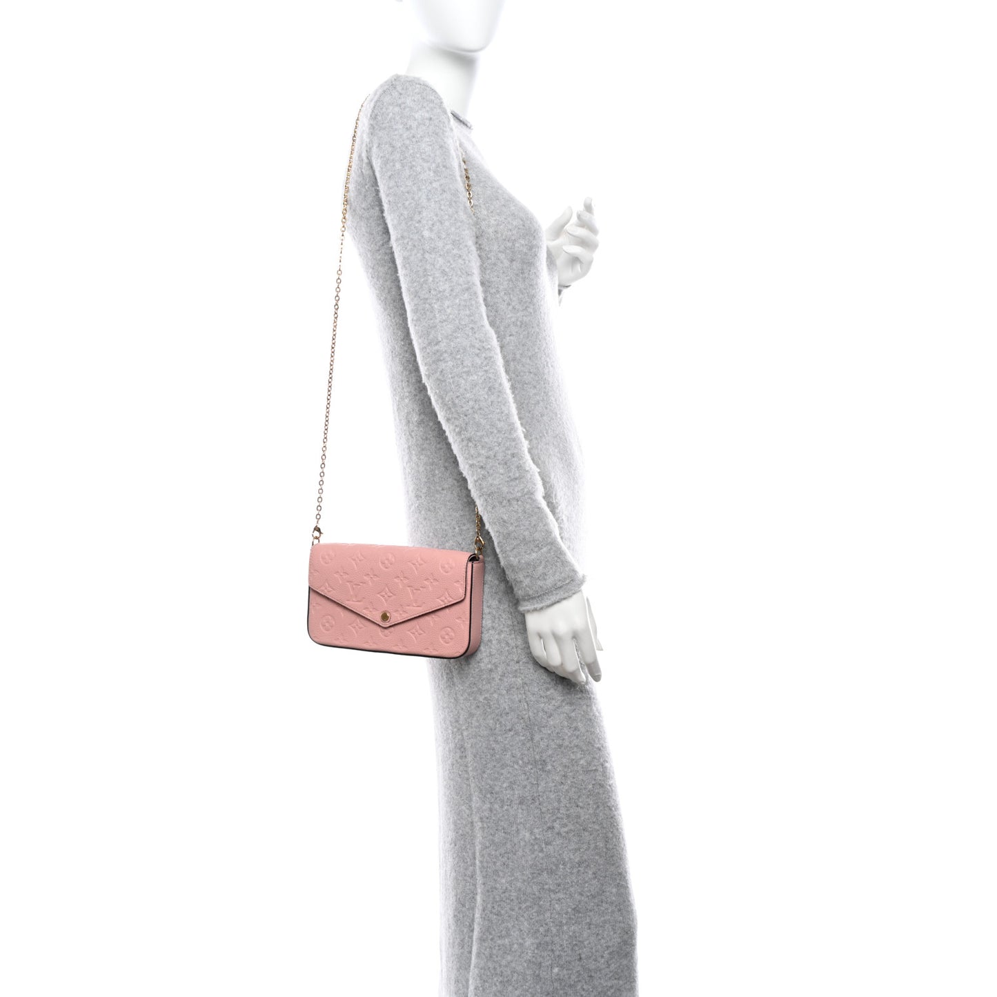 Empreinte Pochette Felicie Chain Wallet Rose Poudre