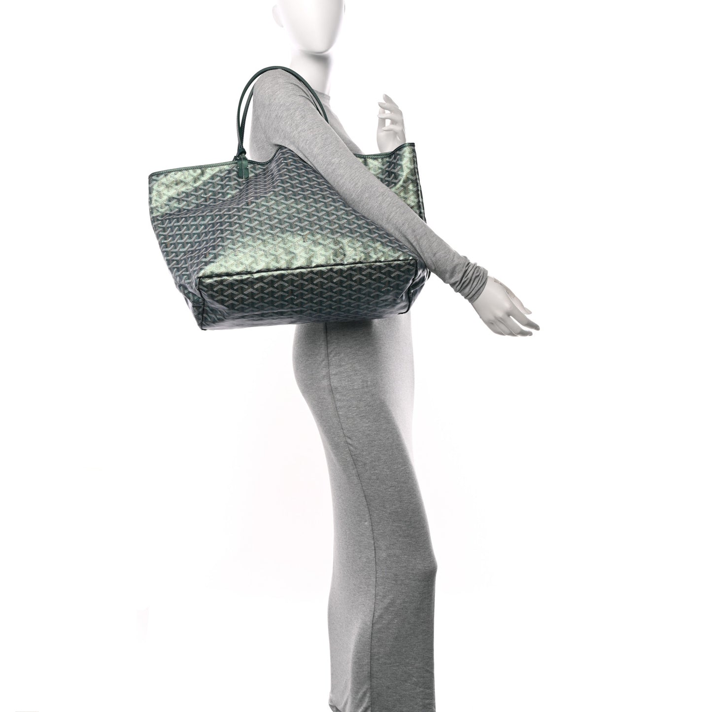 Iridescent Goyardine Saint Louis GM Pearly Green