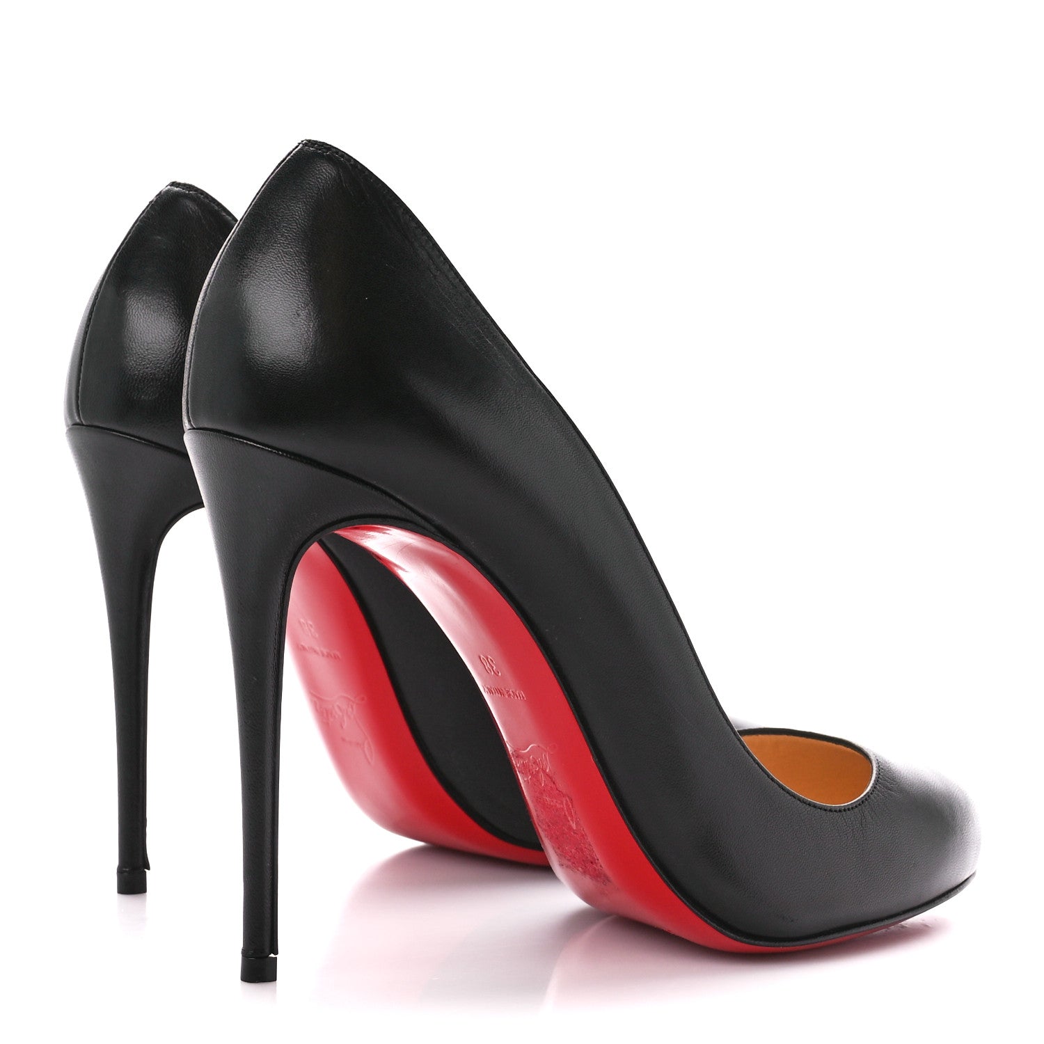 Christian Louboutin Kid Leather Dorissima 100 Pumps 38 Black 4 of 8