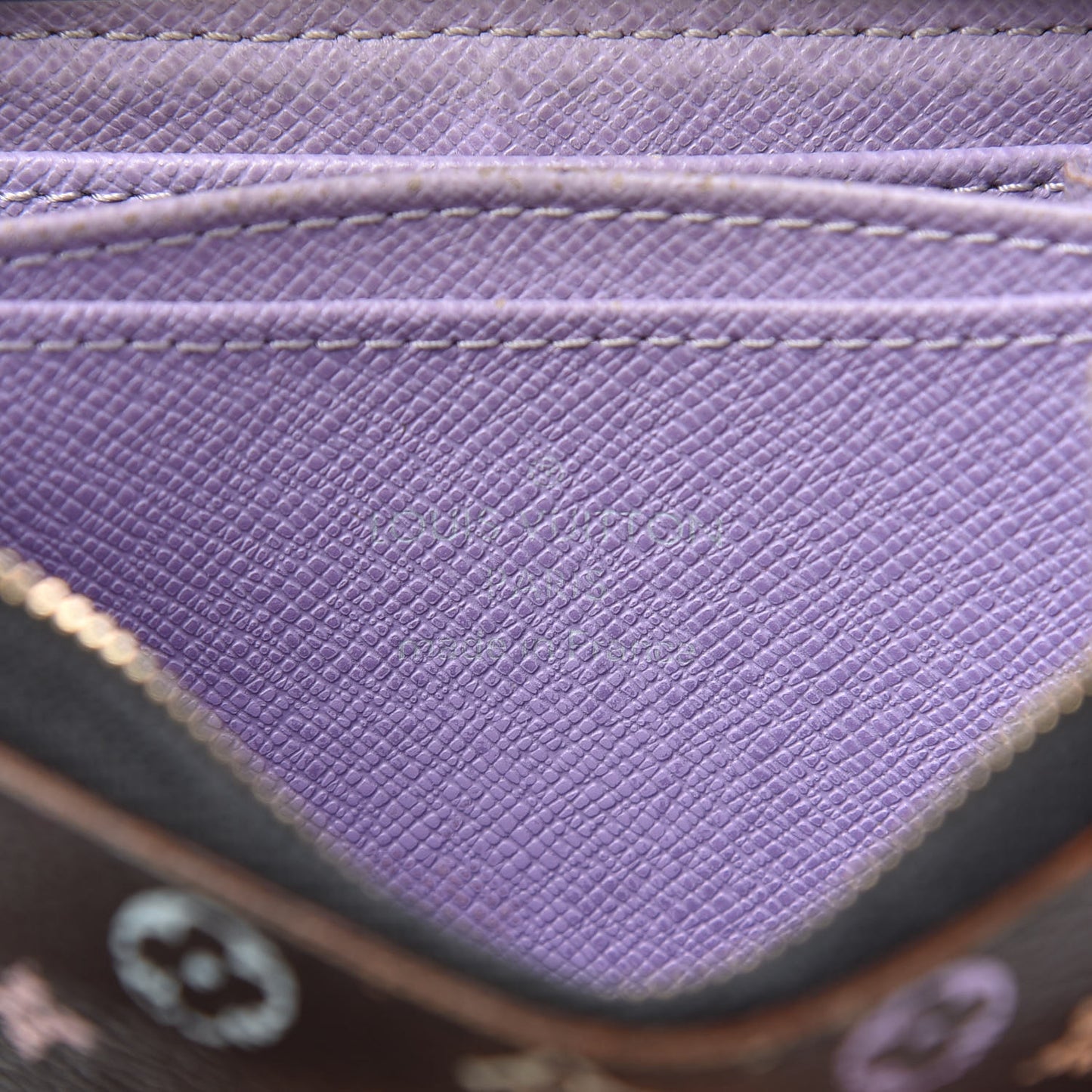 Monogram Multicolor Zippy Coin Purse Black Violet