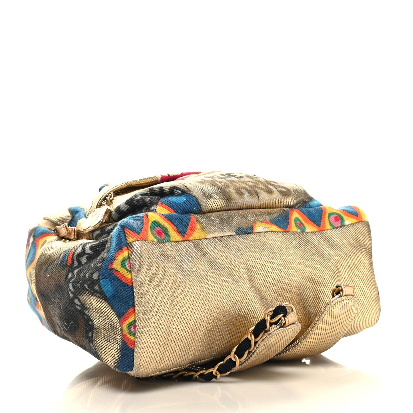 Graffiti Printed Canvas Street Spirit Backpack Multicolor