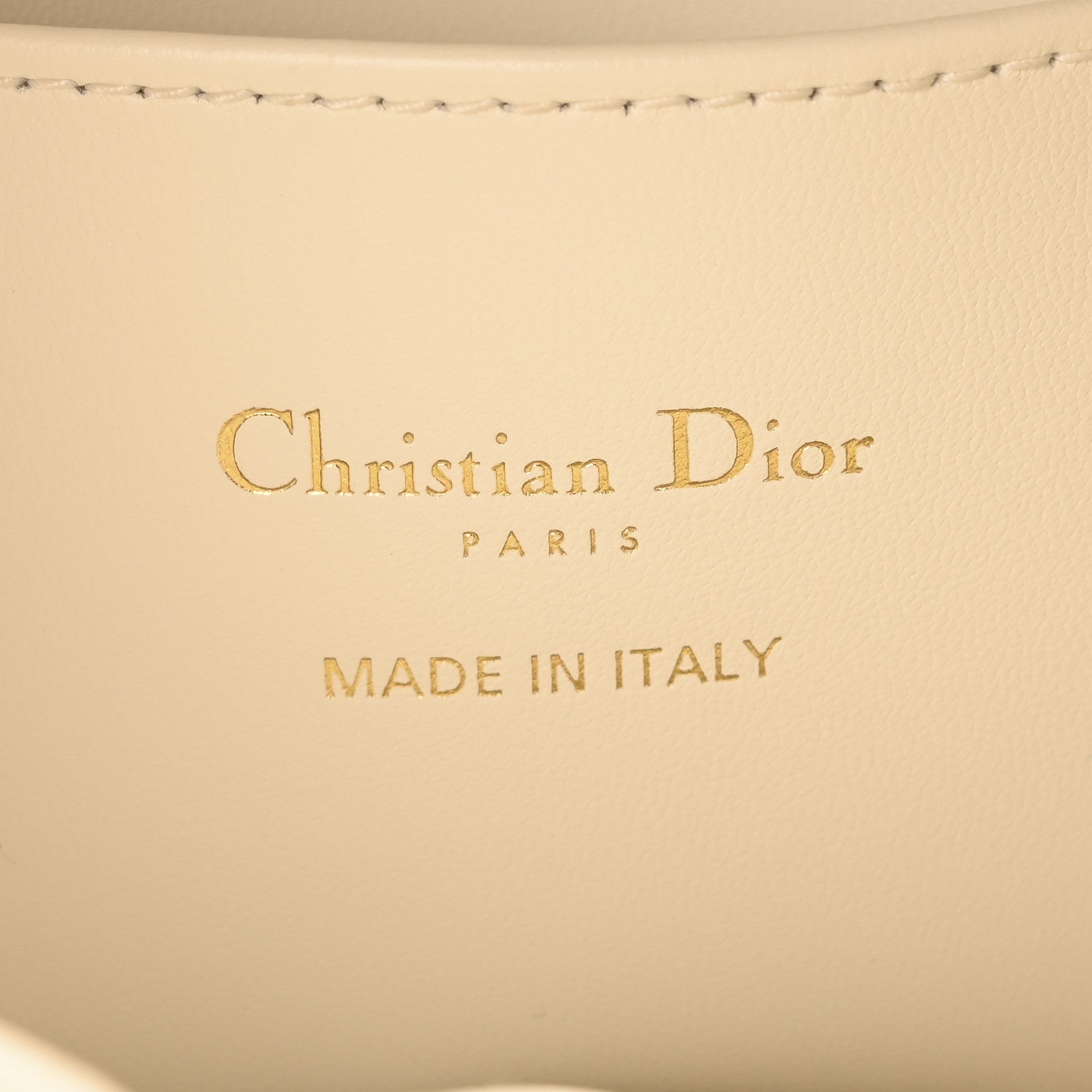 Christian Dior Lambskin Macrocannage Small Caro Bucket Bag Latte 6 of 10