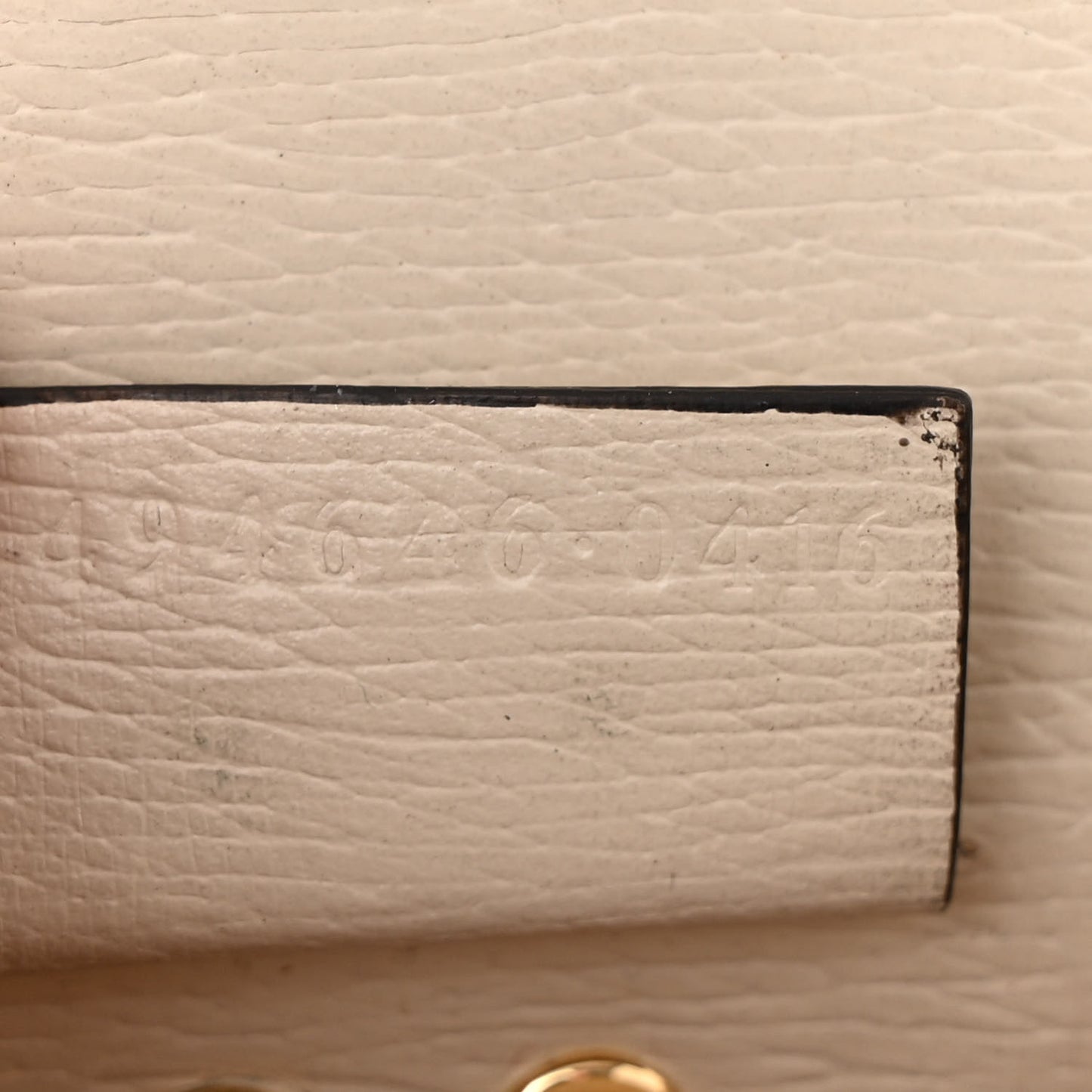 Textured Calfskin Valentine's Day Super Mini Sylvie Chain Shoulder Bag Ivory