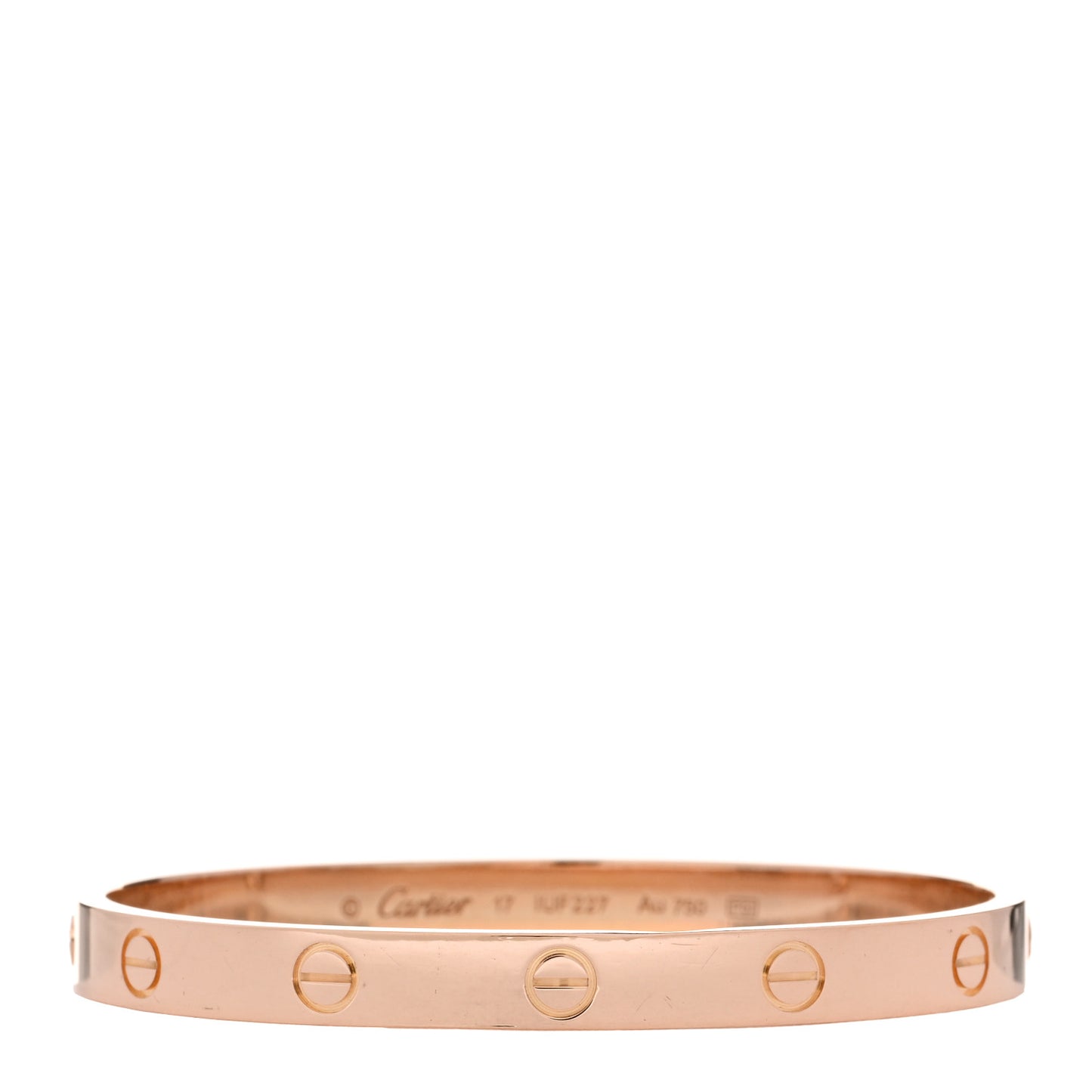 18K Pink Gold LOVE Bracelet 17