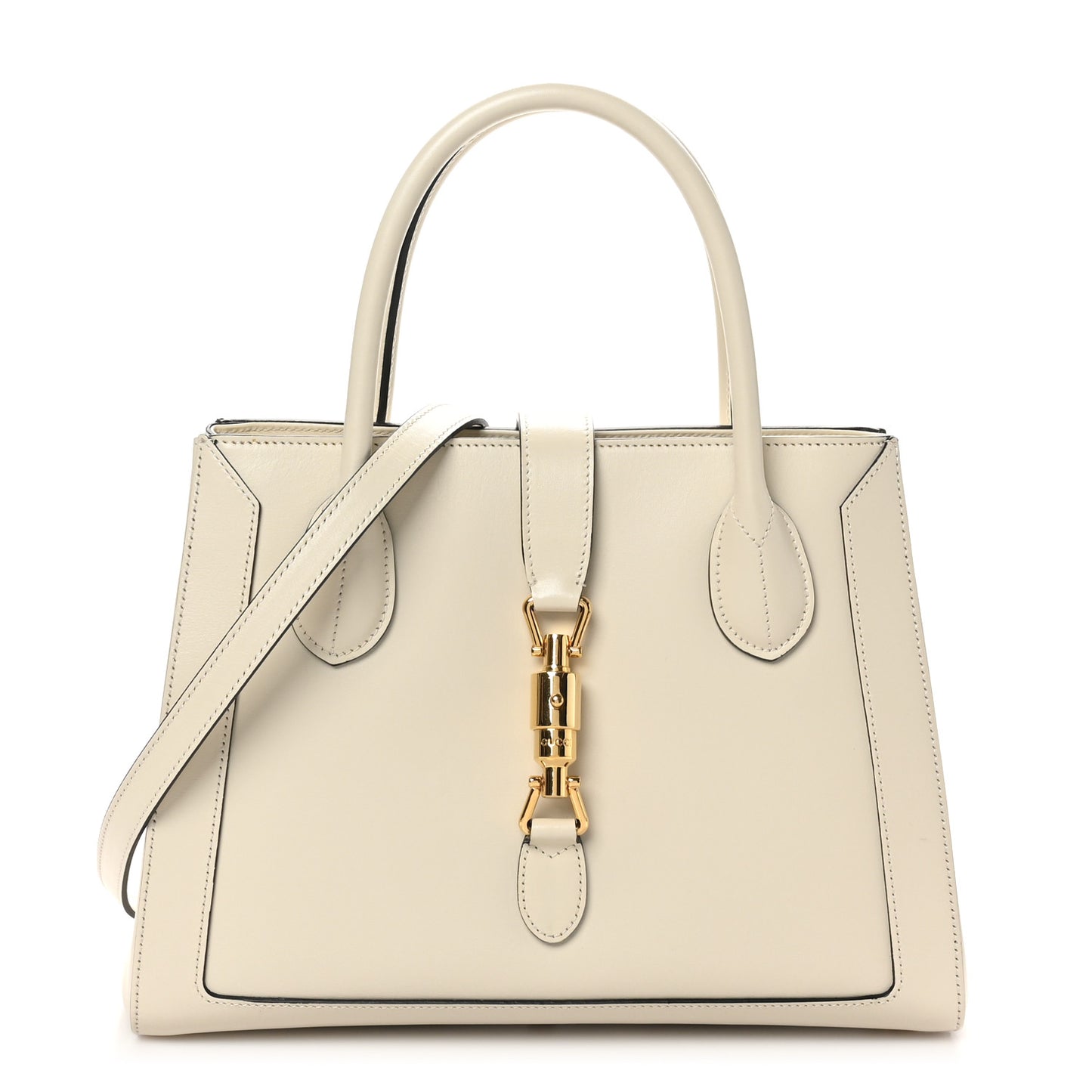 Boarded Plutone Calfskin Medium Jackie 1961 Tote Mystic White