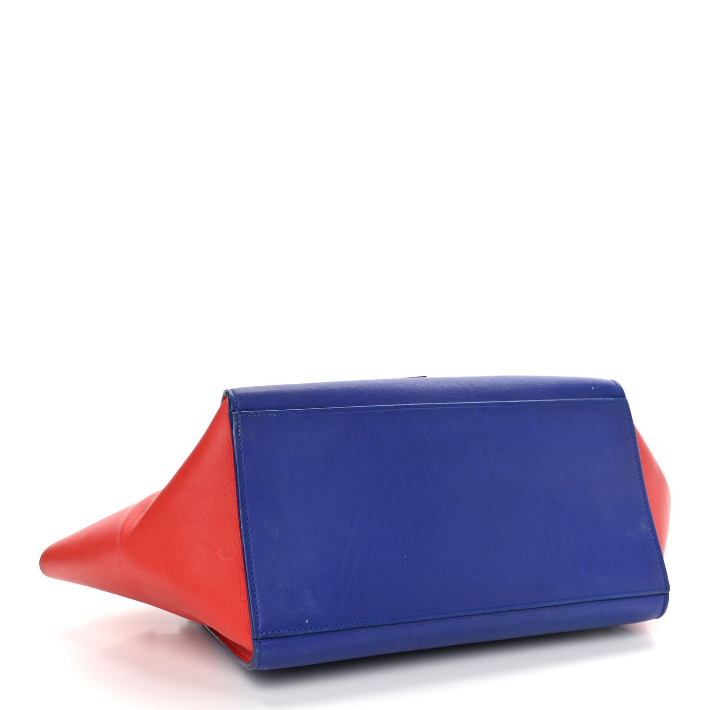 Smooth Calfskin Medium Tri-Color Trapeze Black