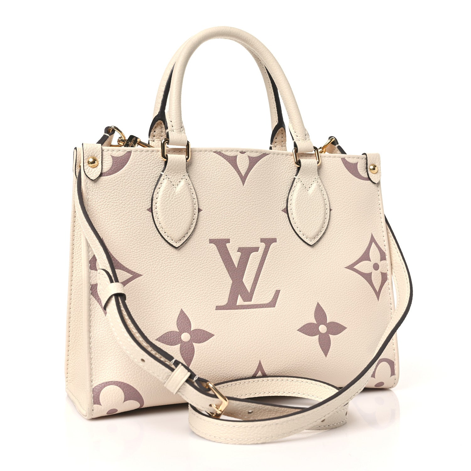 Louis Vuitton Empreinte Monogram Giant Onthego PM Creme Bois de Rose 3 of 9