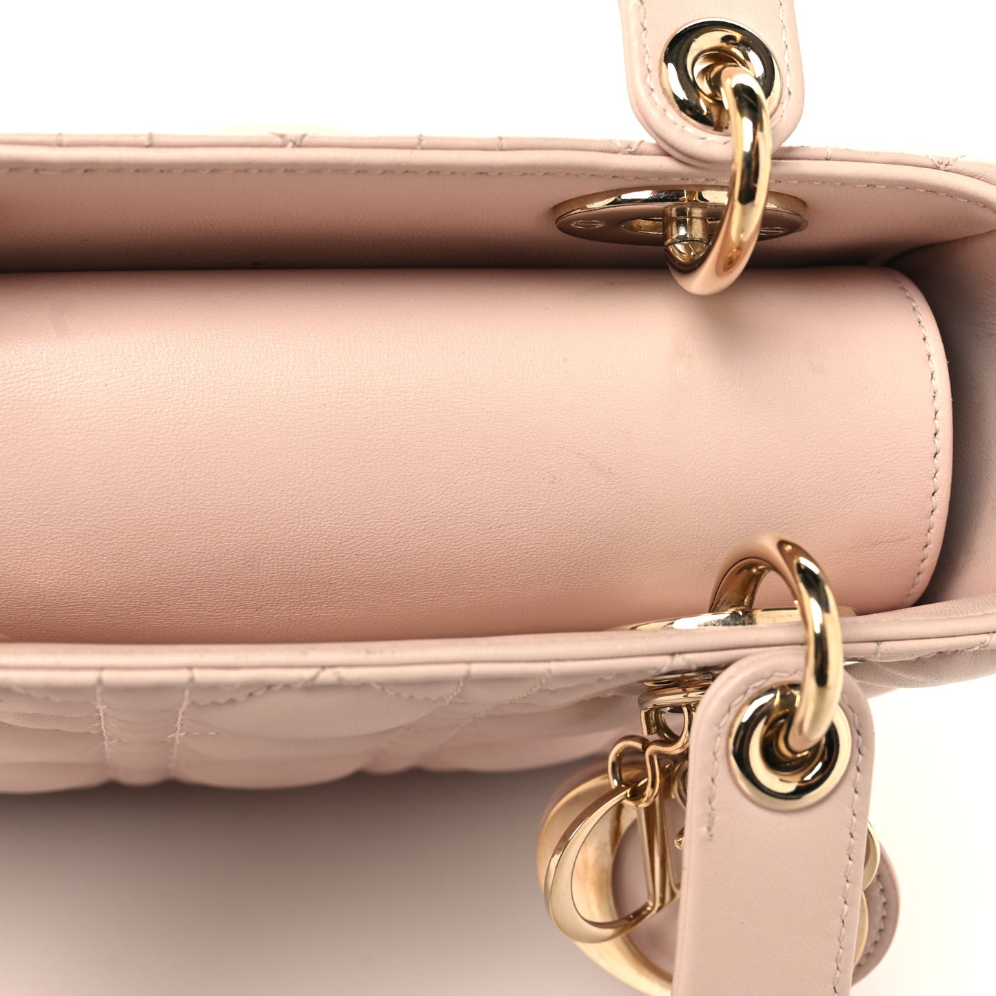 Lambskin Cannage Small My ABCDior Lady Dior Light Pink
