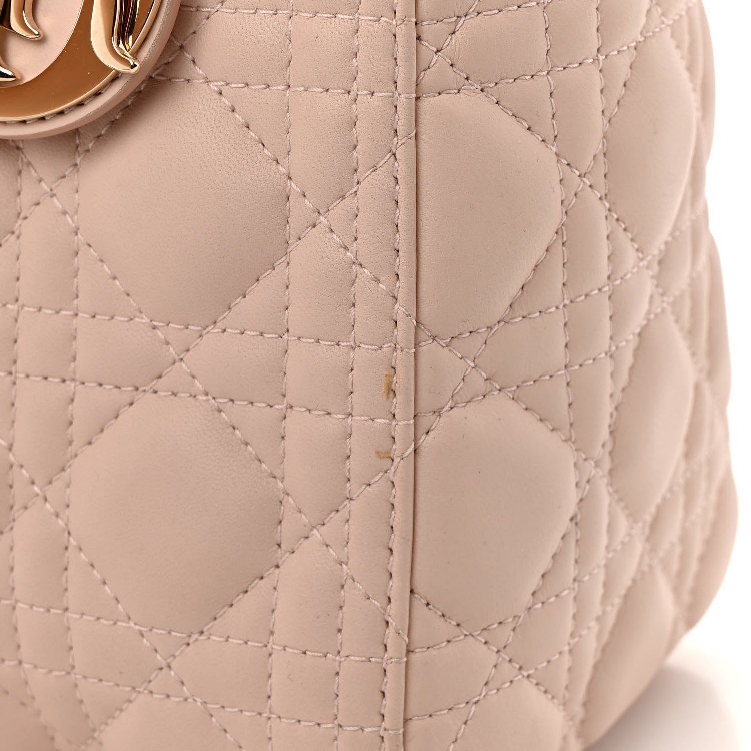 Christian Dior Lambskin Cannage Medium Lady Dior Light Pink 16 of 20
