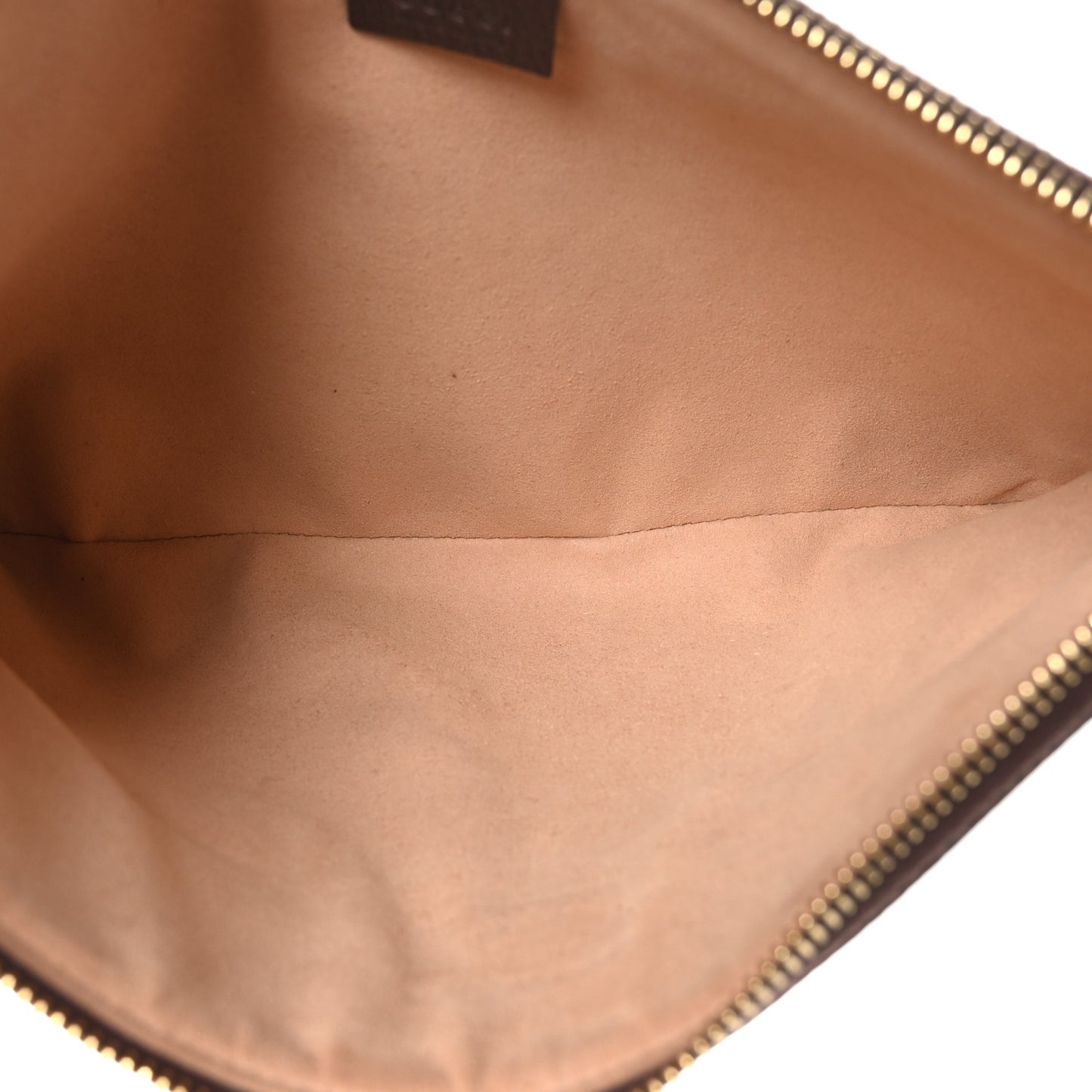 GG Supreme Monogram Large Ophidia Pouch Clutch Brown