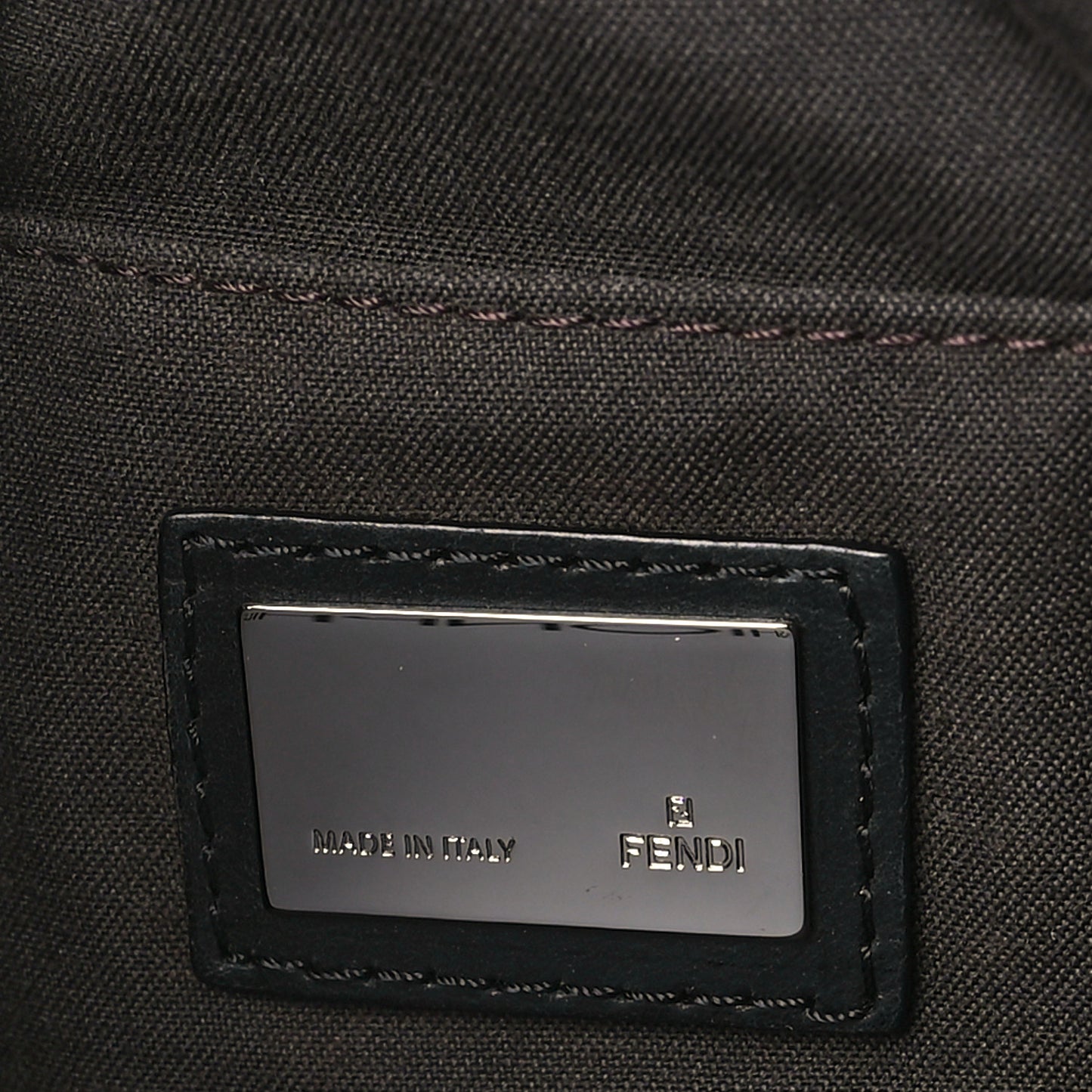 Nylon FF Shoulder Bag Black