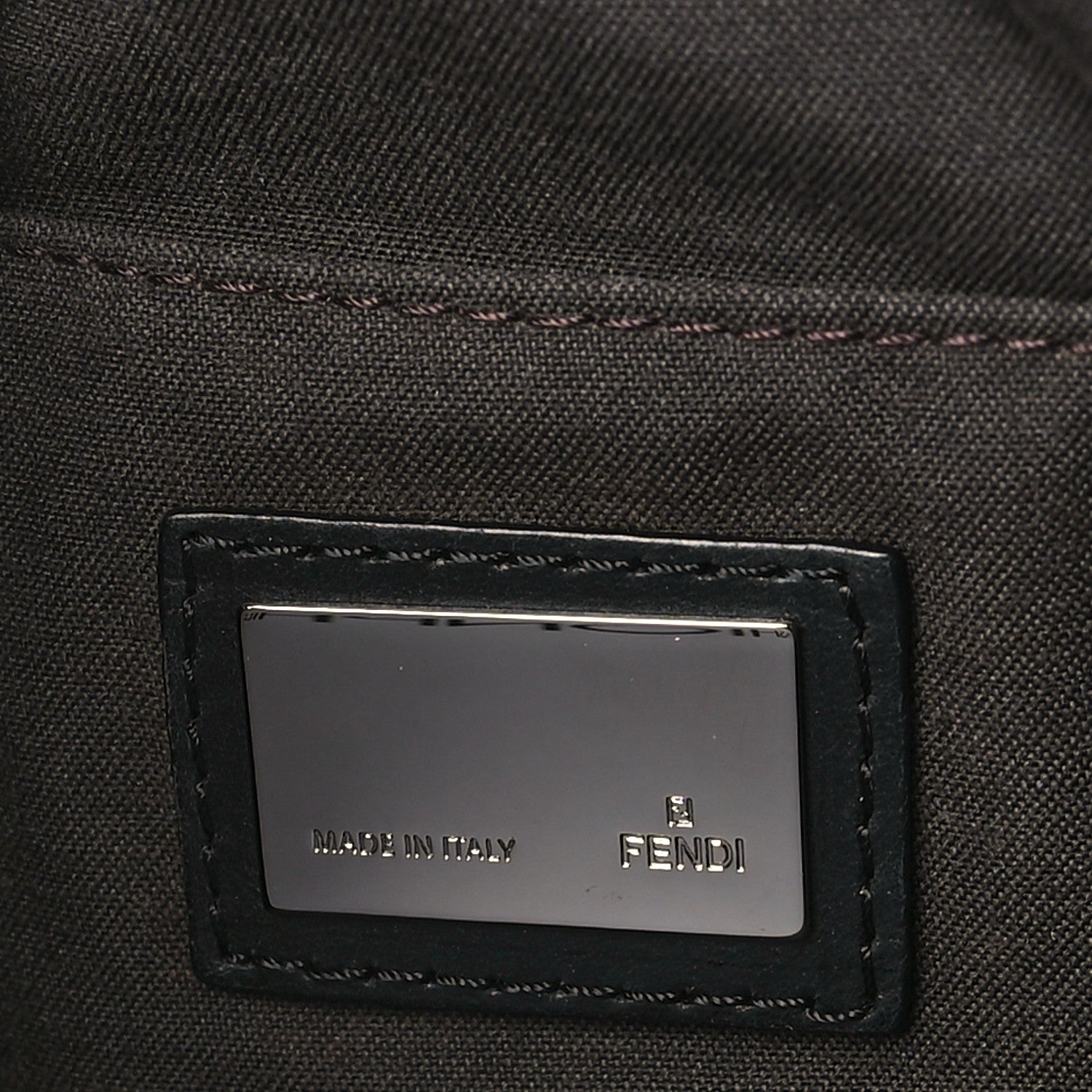 Fendi Nylon FF Shoulder Bag Black 6 of 11