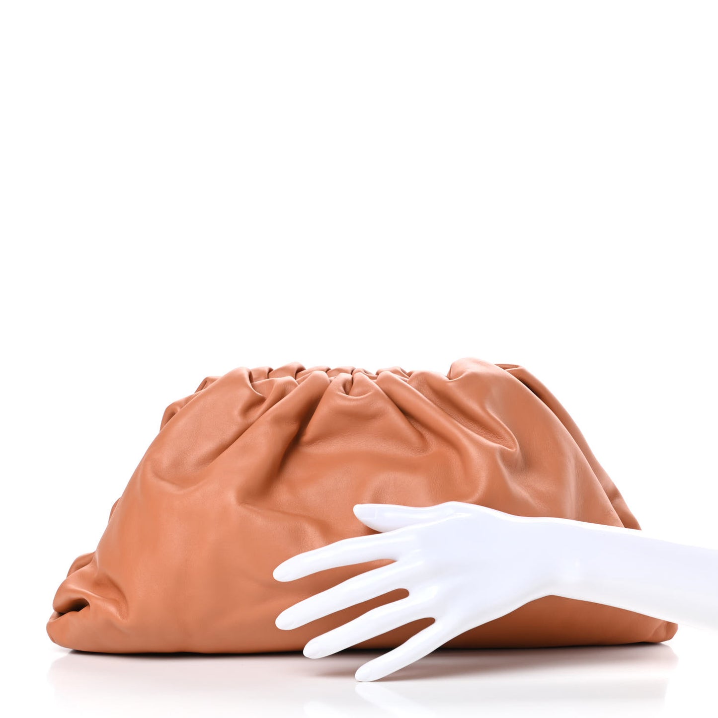 Smooth Butter Calf The Pouch Oversized Clutch Clay
