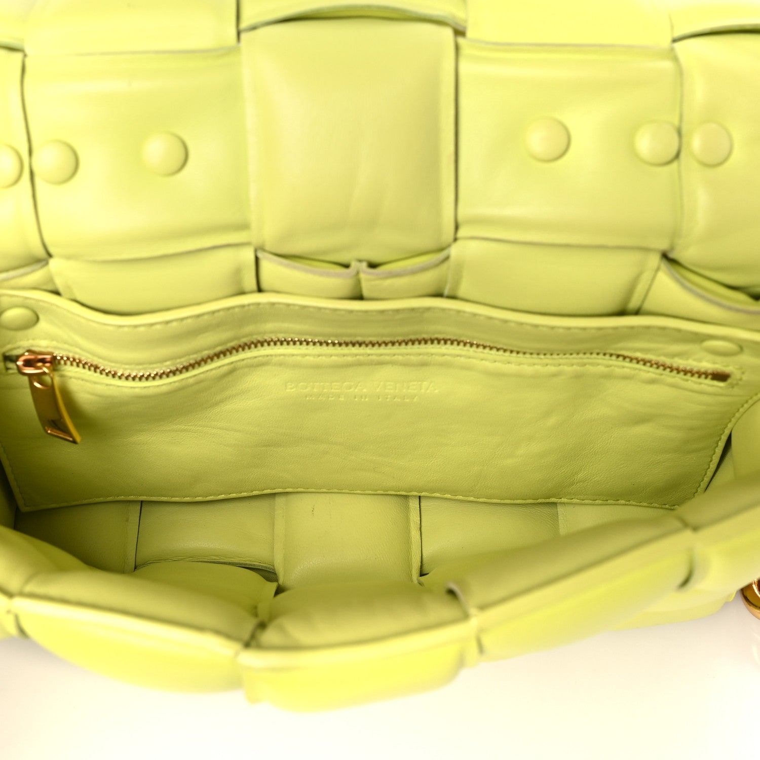 Bottega Veneta Lambskin Maxi Intreccio Padded Chain Cassette Crossbody Bag Seagrass 5 of 9