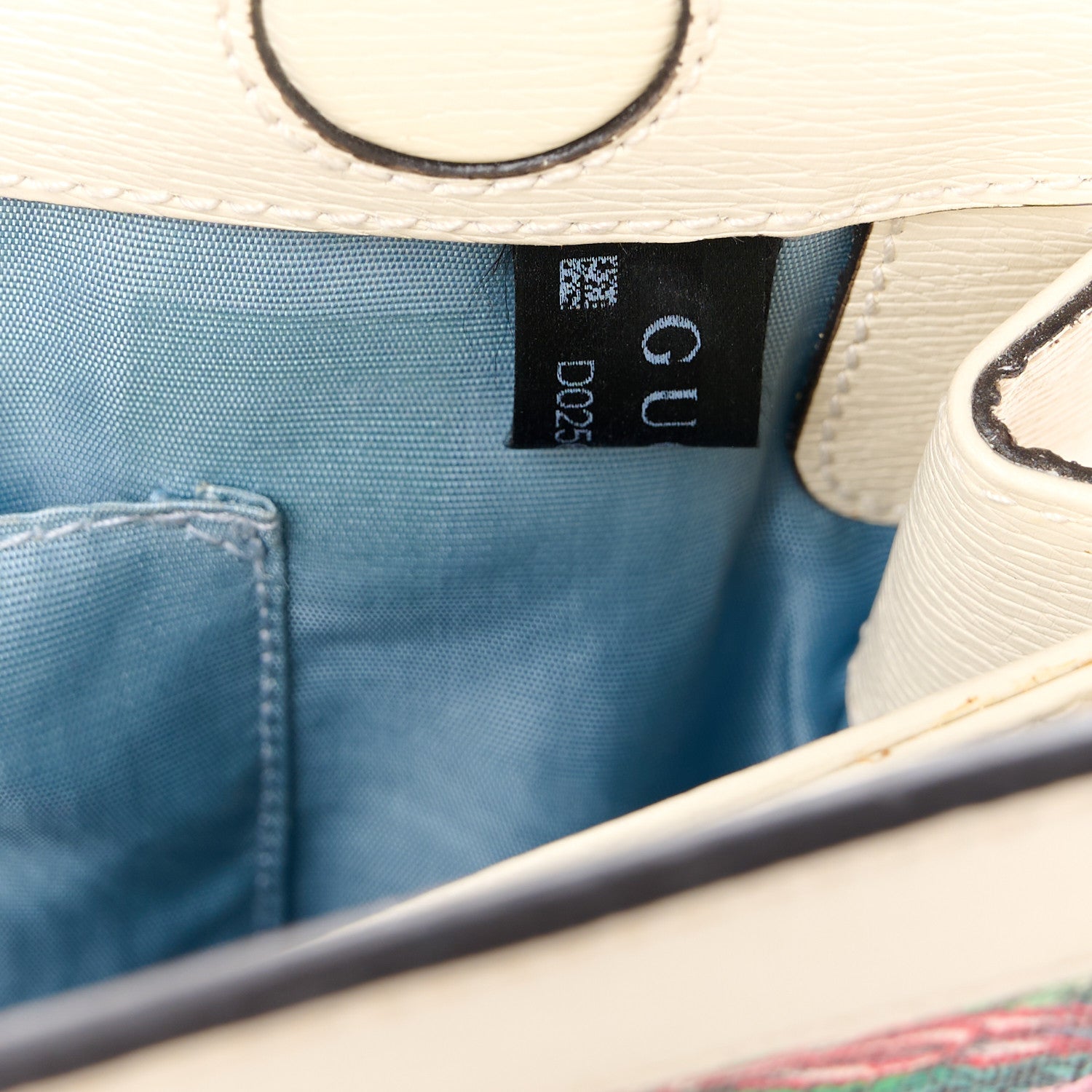 Gucci X YUKO HIGUCHI Canvas Calfskin GG Web Yuko Higuchi Print Small Ophidia Chain Shoulder Bag White 9 of 12