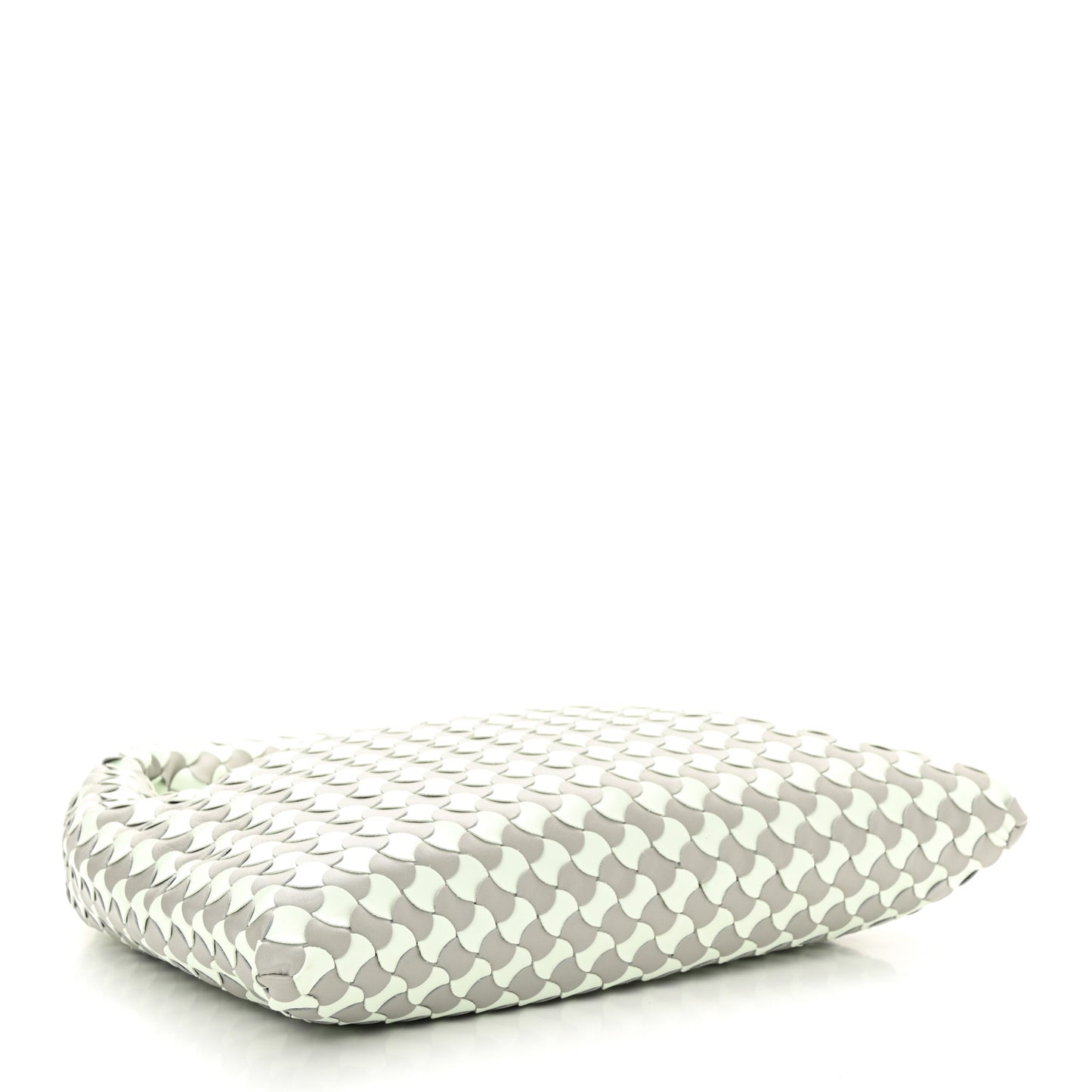 Calfskin Intrecciato Small Hop Agate Glacier