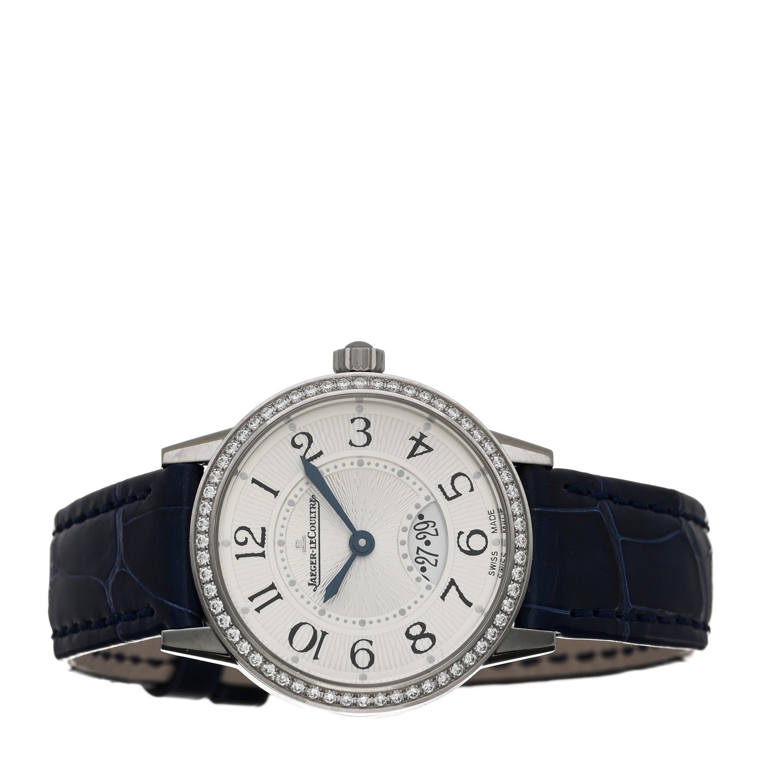 Jaeger-LeCoultre Stainless Steel Alligator Diamond Bezel 29mm Rendez-Vous Quartz Watch Q3408530 2 of 5