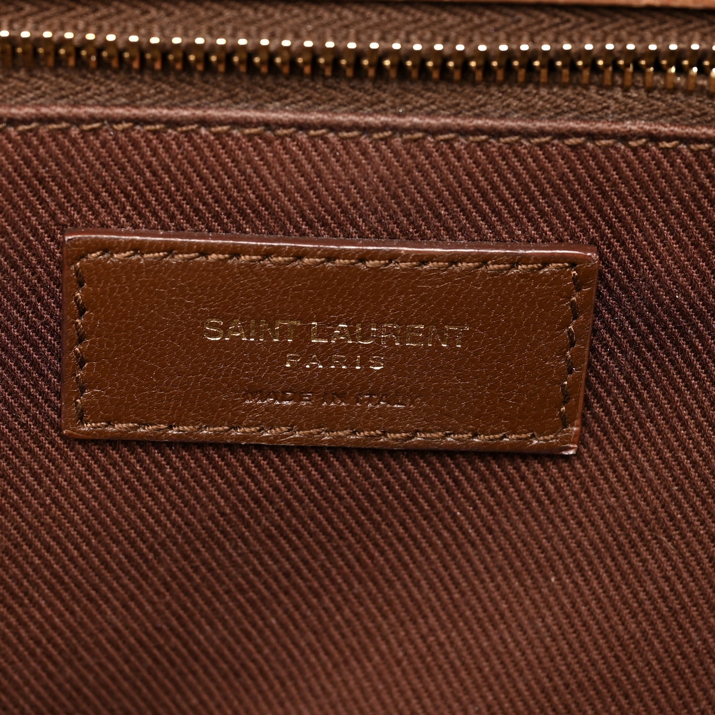 Crinkled Calfskin Matelasse Monogram Medium Niki Chain Satchel Brown
