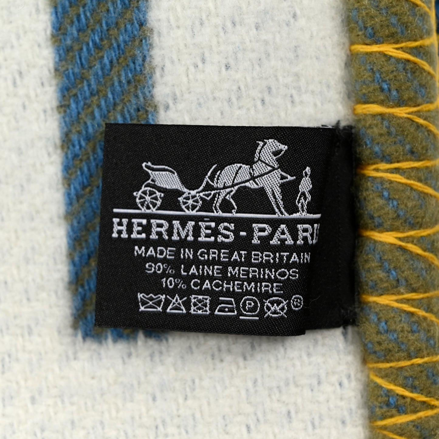 Wool Cashmere Avalon Vibration Blanket Outremer
