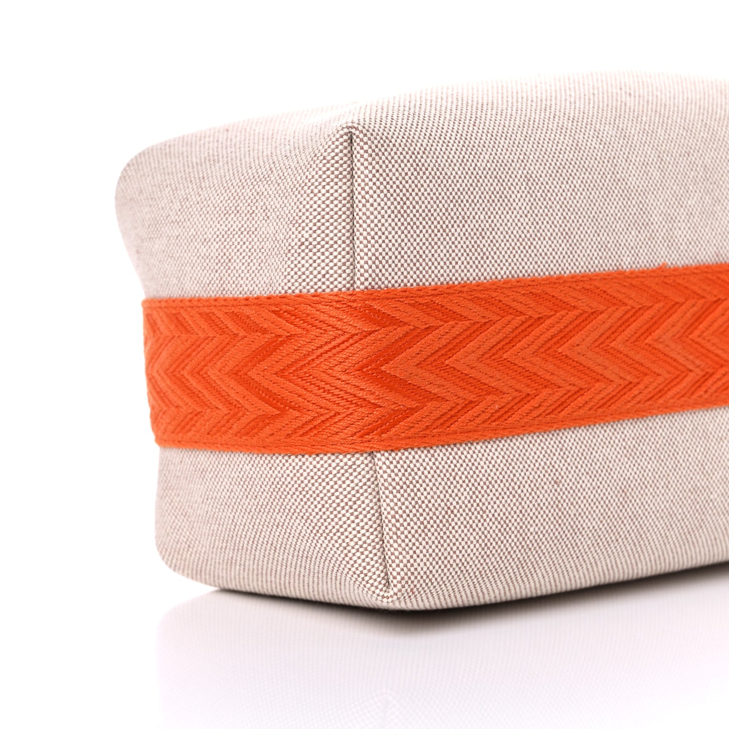 Canvas Small Bride-A-Brac Pouch Natural Orange