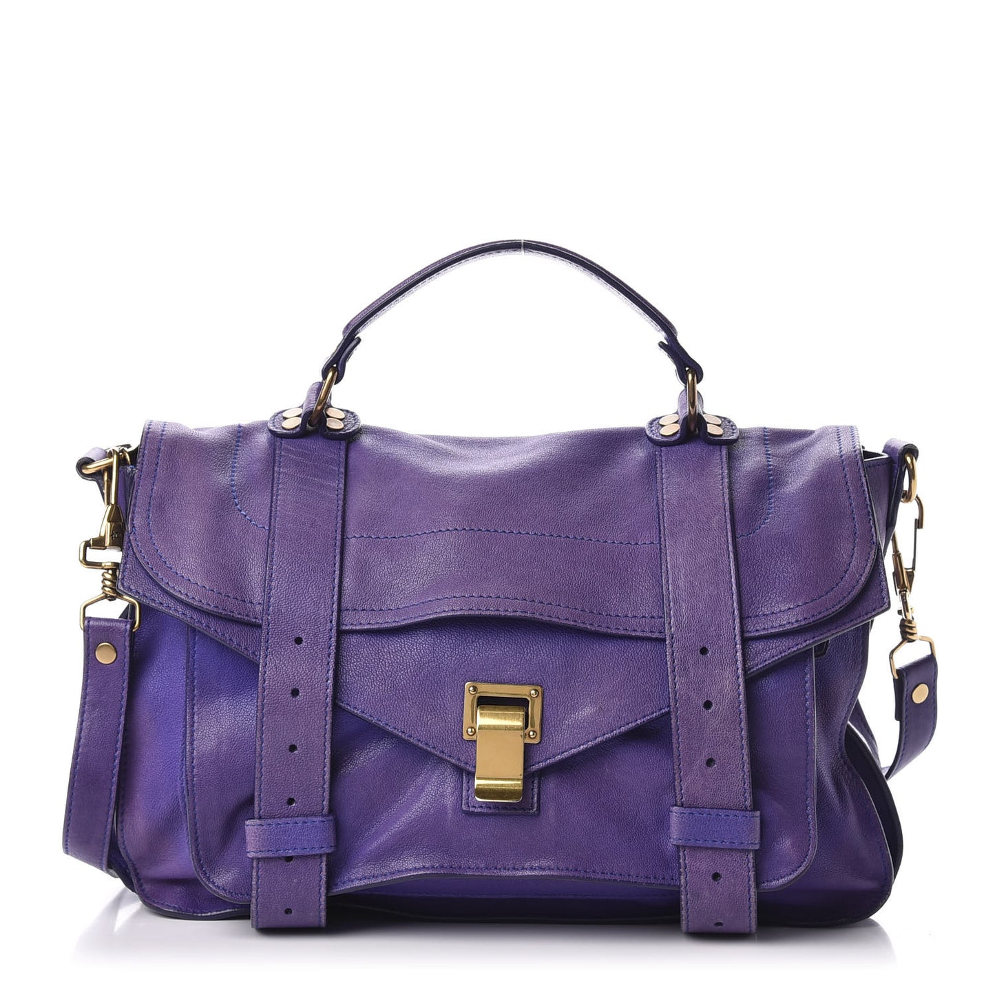Lambskin Medium PS1 Satchel Purple Rain