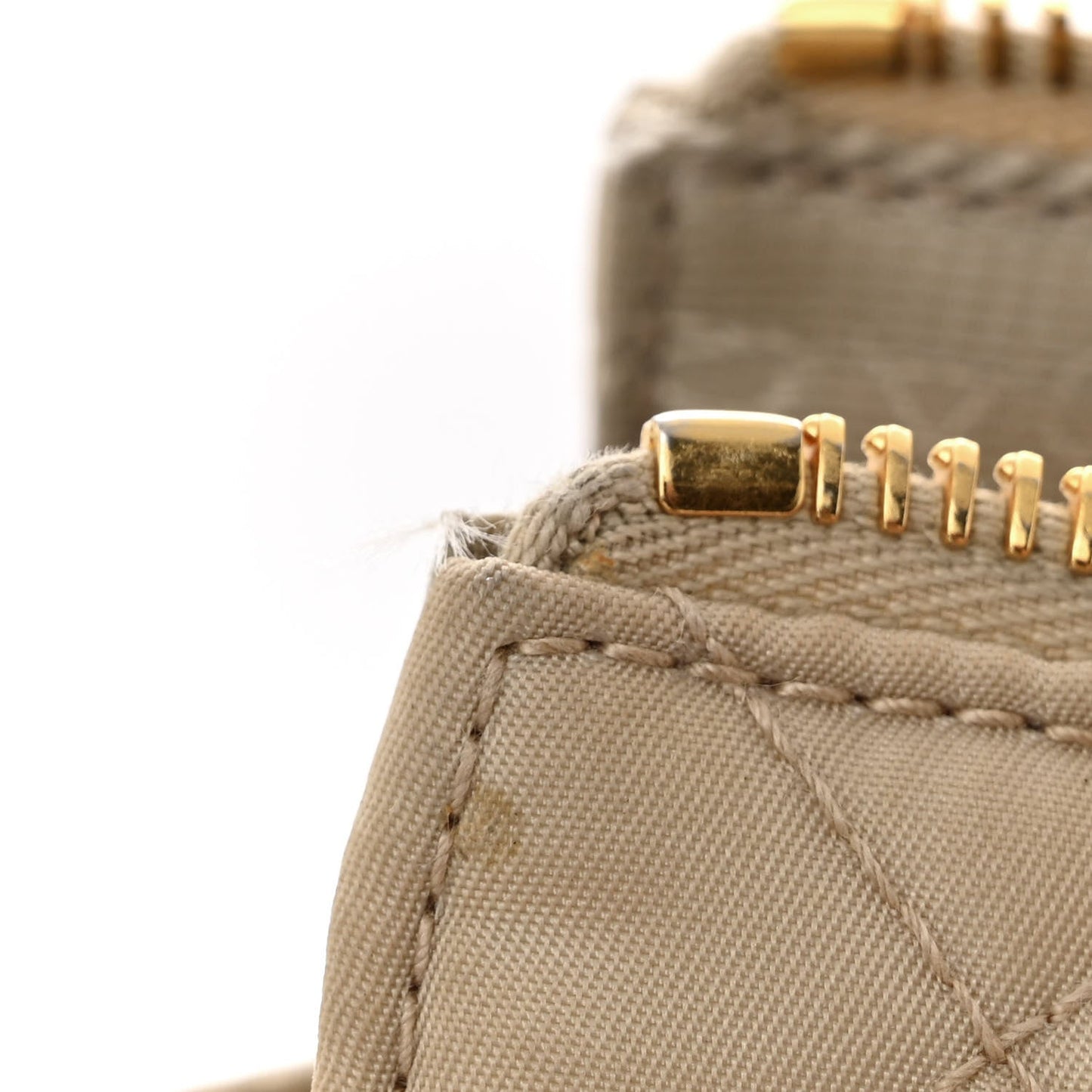 Re-Nylon Stitched Re-Edition 1995 Chaine Small Tote Bag Desert Beige