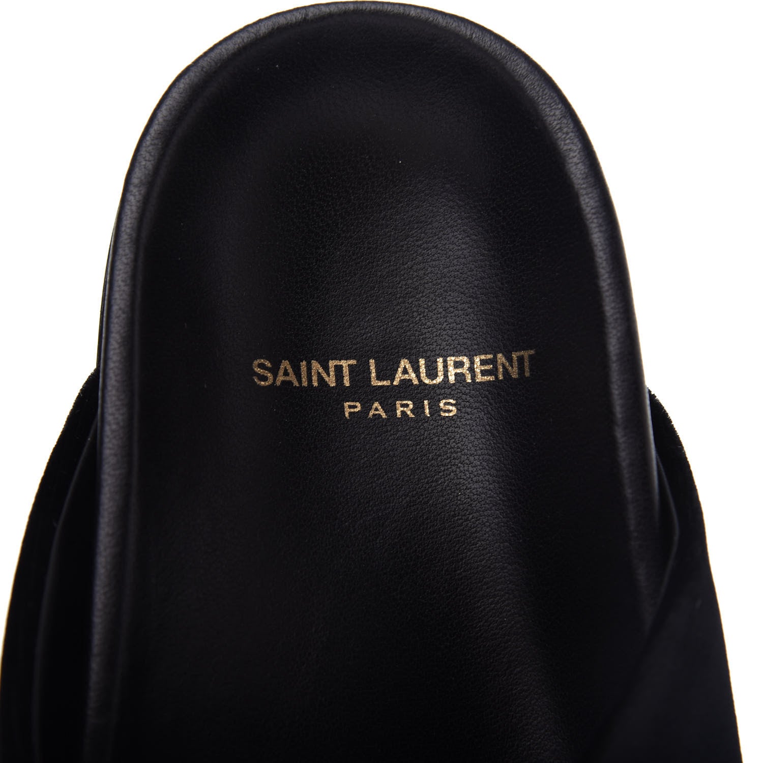 Saint Laurent Velluto Master Jimmy Joan Cross Slides 39.5 Black 8 of 10