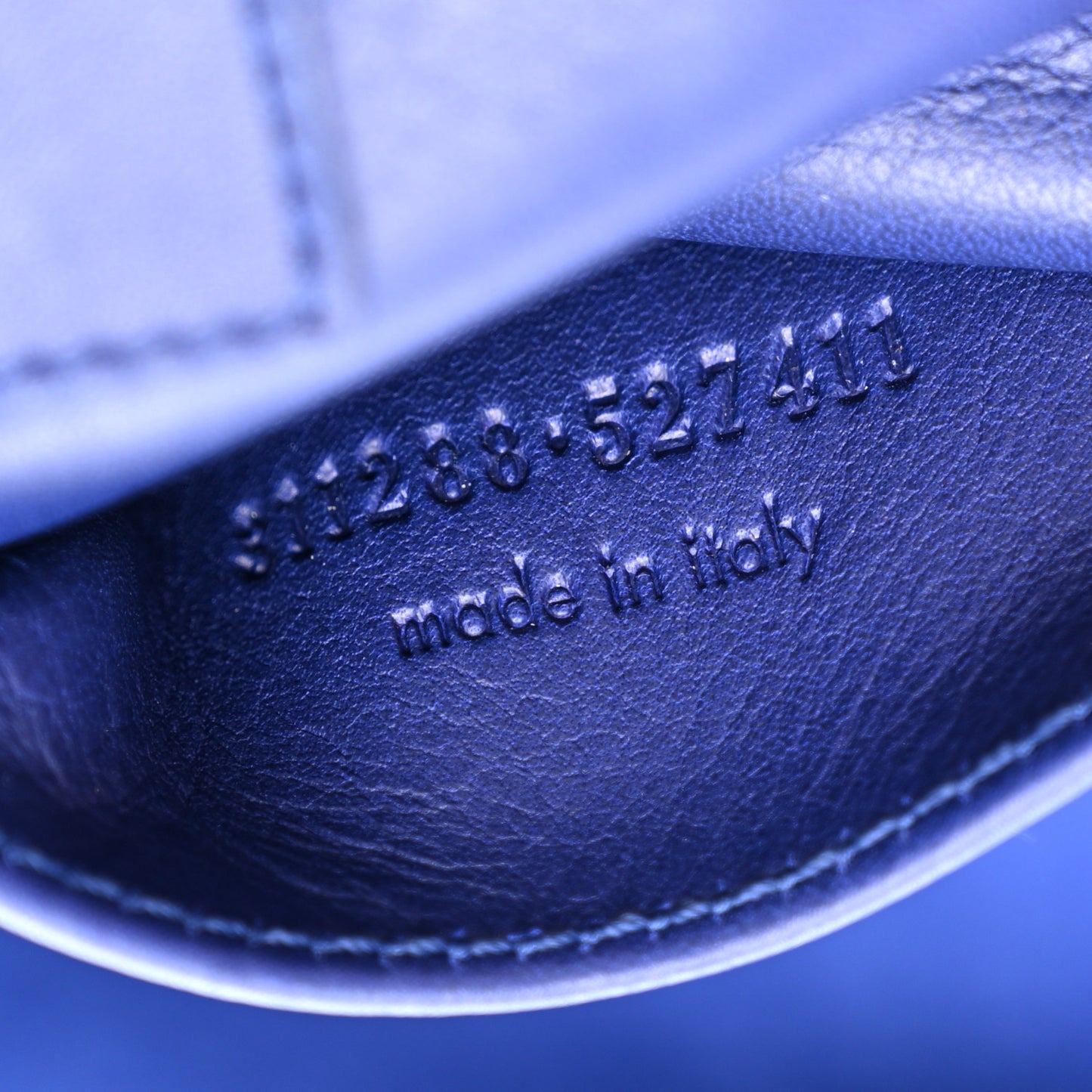 Calfskin Small Classic Y Cabas Navy