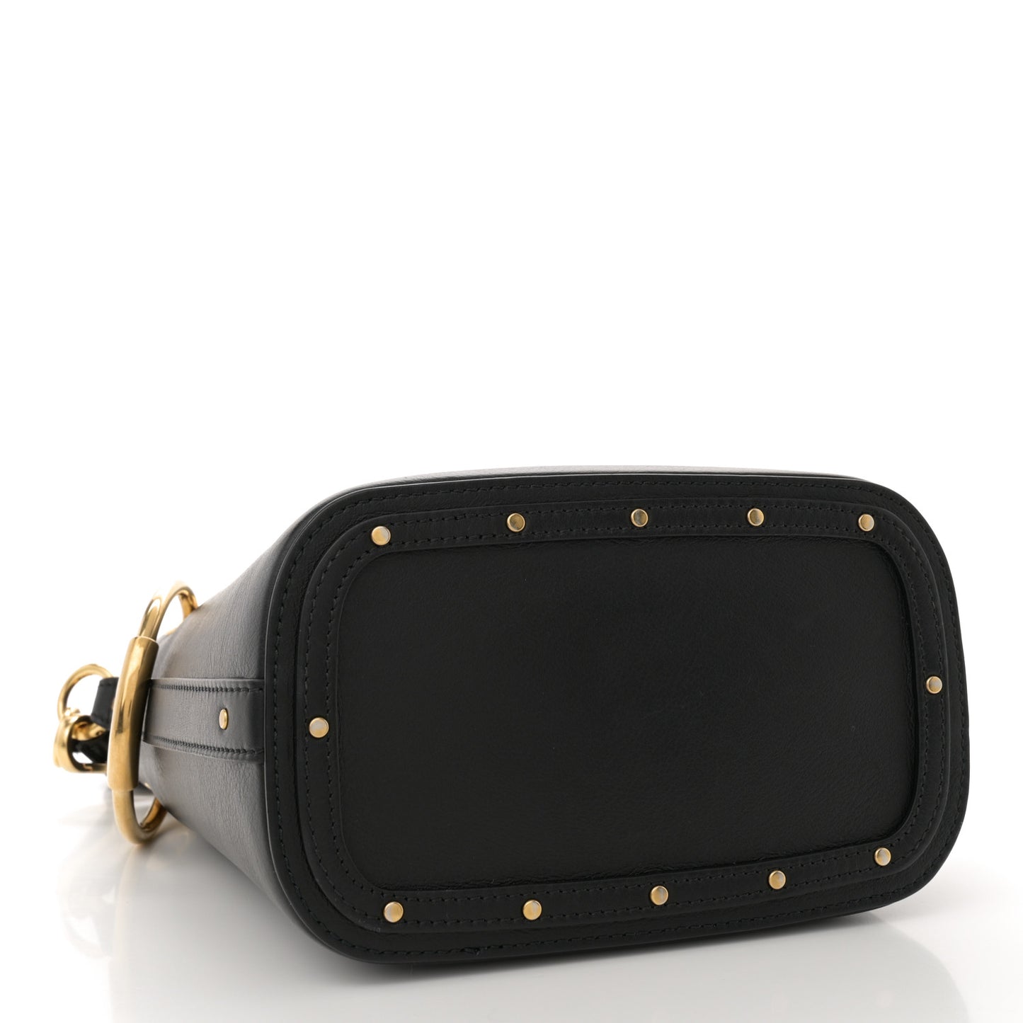 Smooth Calfskin Small Roy Bucket Bag Black