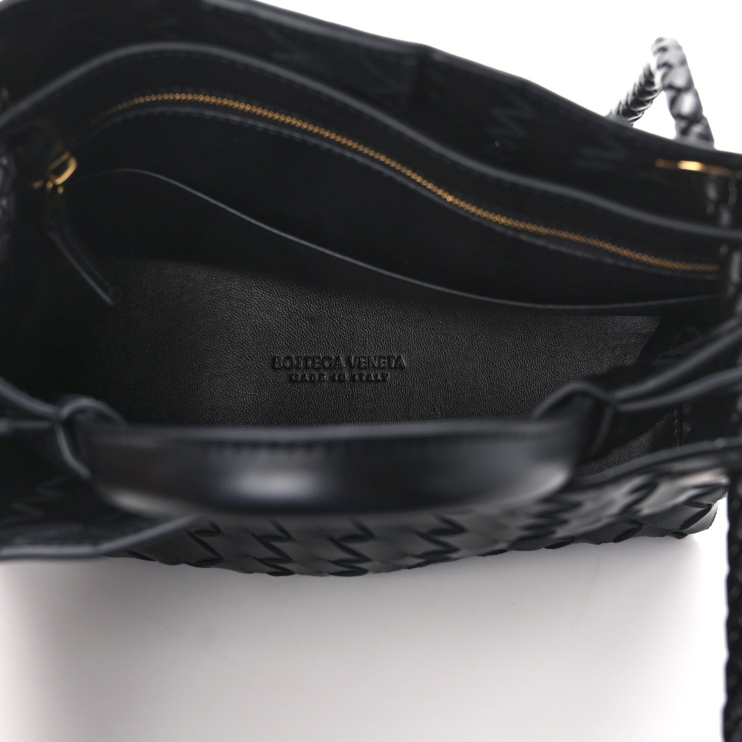 Bottega Veneta Nappa Intrecciato Small Andiamo Shoulder Bag Black 5 of 12
