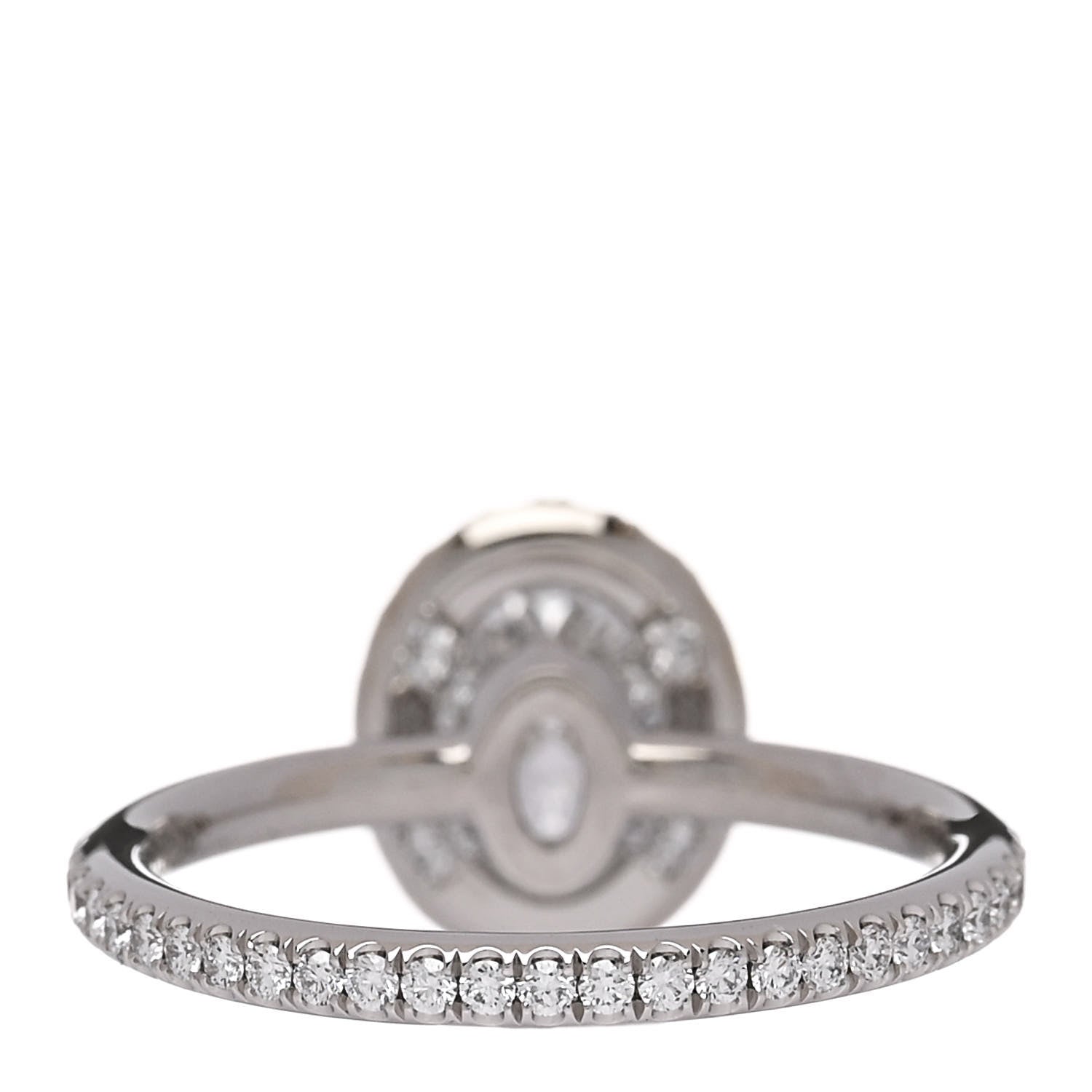 Harry Winston Platinum Diamond 1.02ct The One Oval Shaped Micropave Engagement Ring 50 5.25 4 of 7